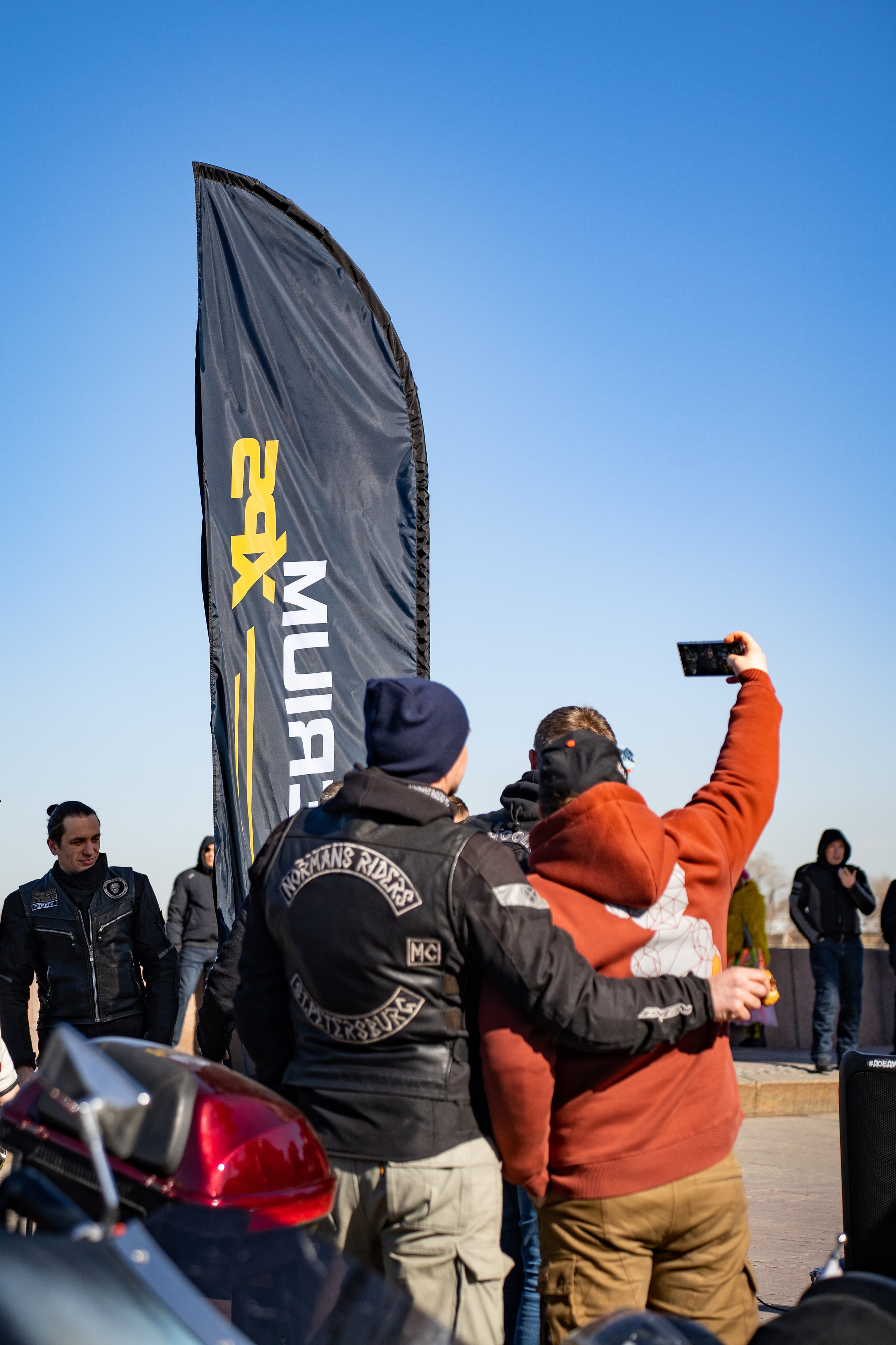 Весенний прохват мотоклуба Normans Riders MC. Концертный и репортажный фотограф в Санкт-Петербурге Слава Пахомов