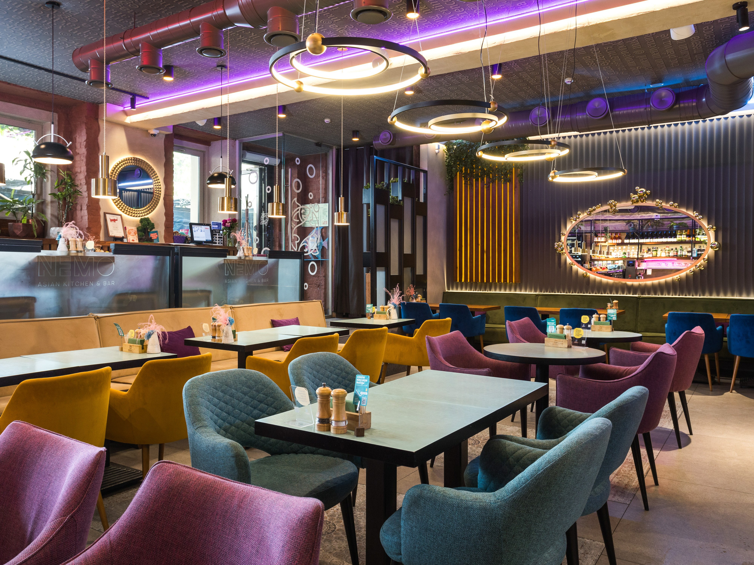 Ресторан NEMO. Интерьерный фотограф в Новосибирске