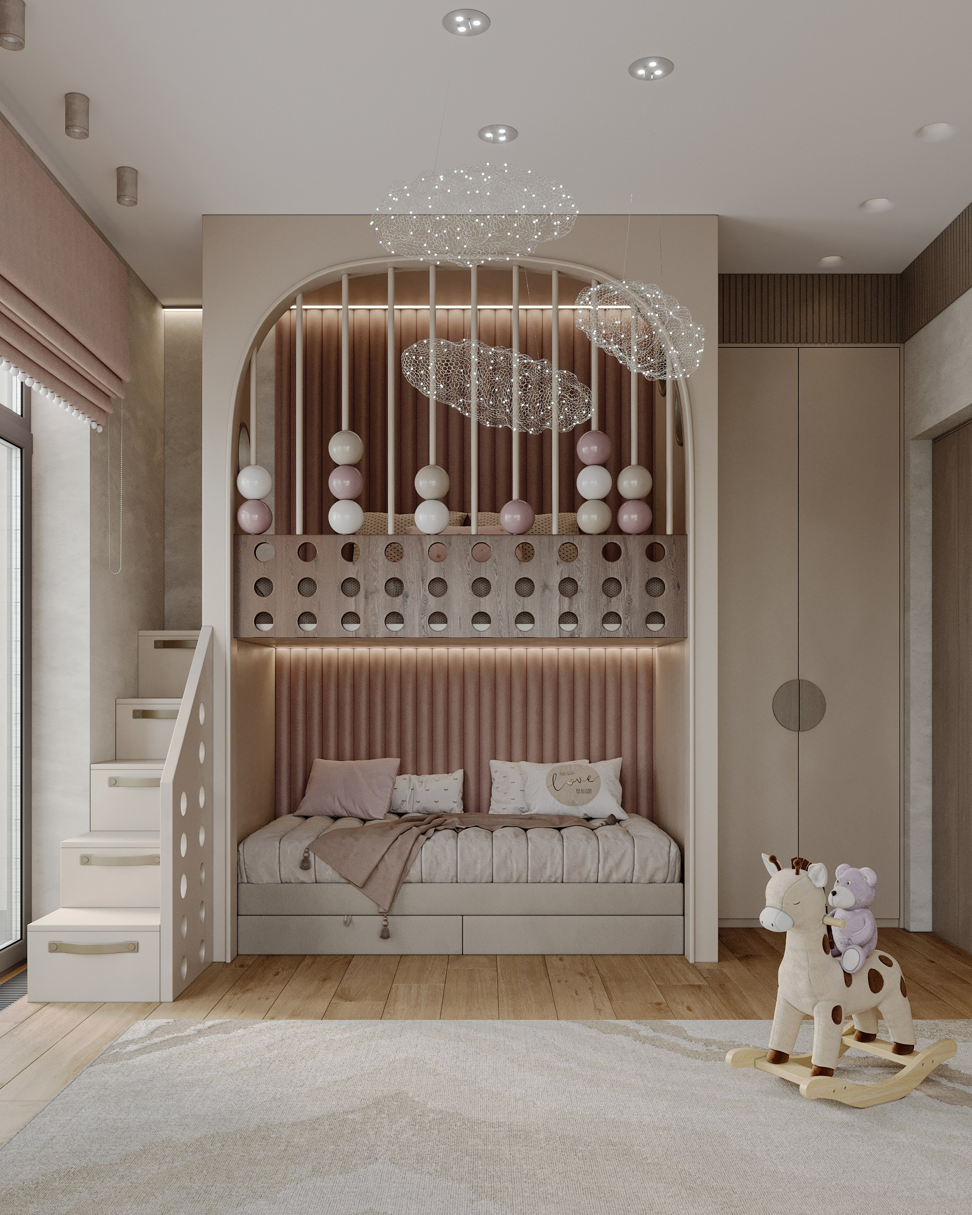 Визуализация загородного дома (интерьерная). Королёва Анастасия | 3D визуализатор