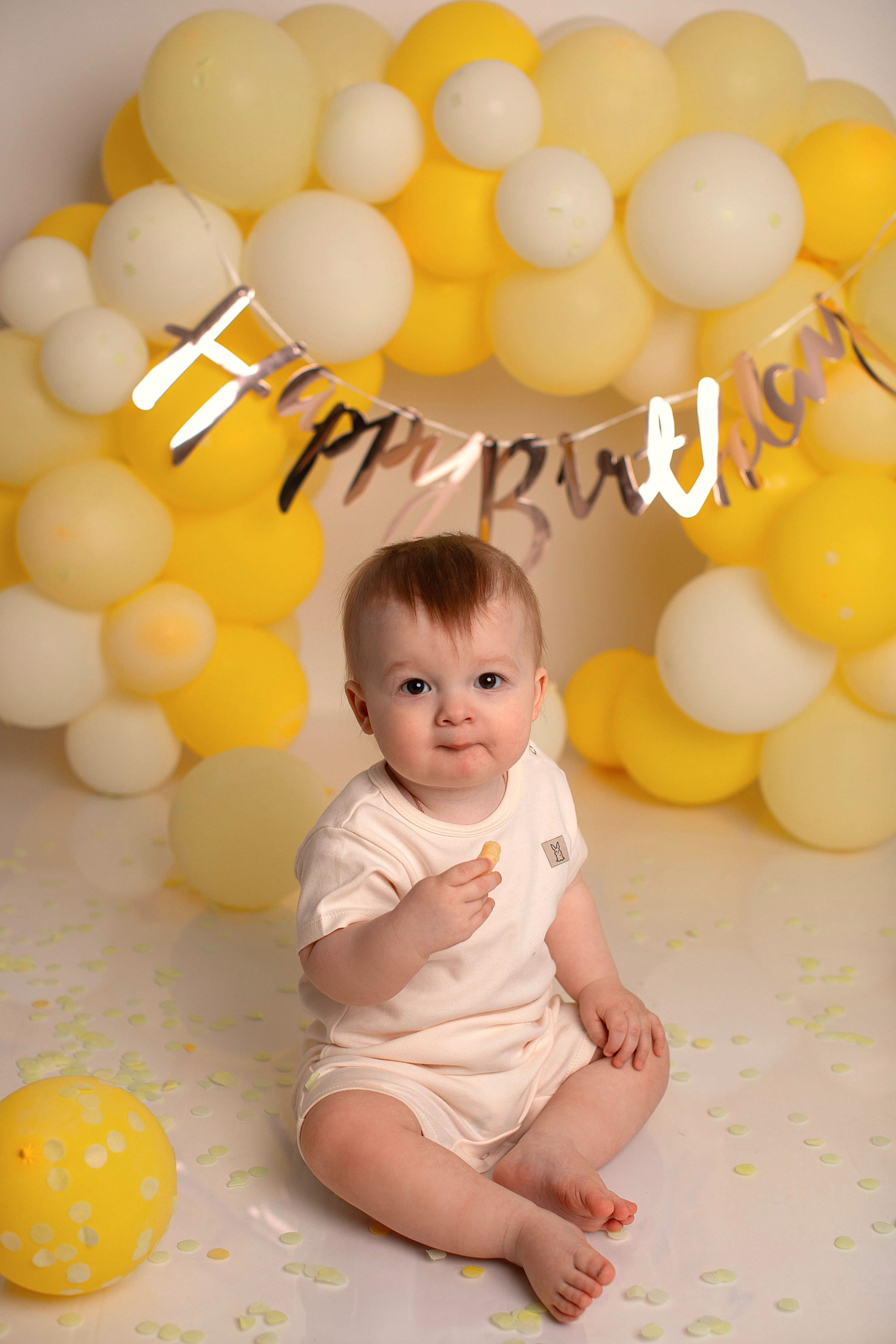 Съемка Первый тортик. Фотограф новорожденных