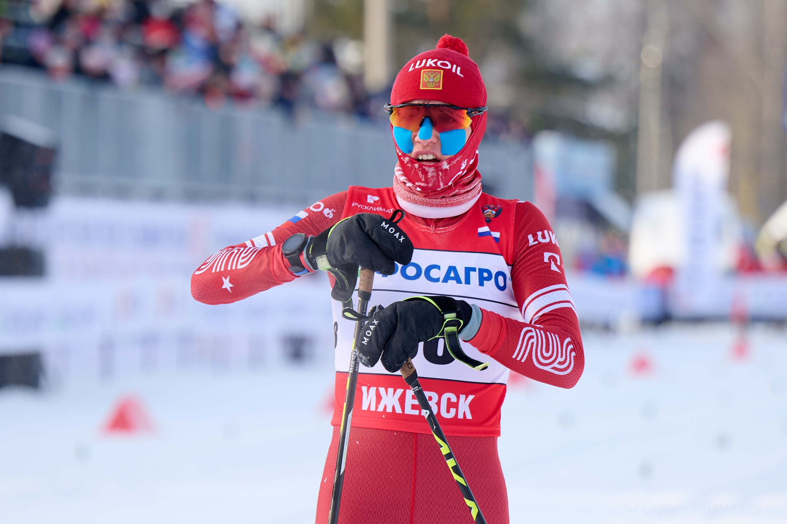 VI этап ФосАгро Кубка России по лыжным гонкам. Ижевск 25.01.2025 и 26.01.2025. Спортивный репортажный фотограф в Ижевске Сергей Мерзляков