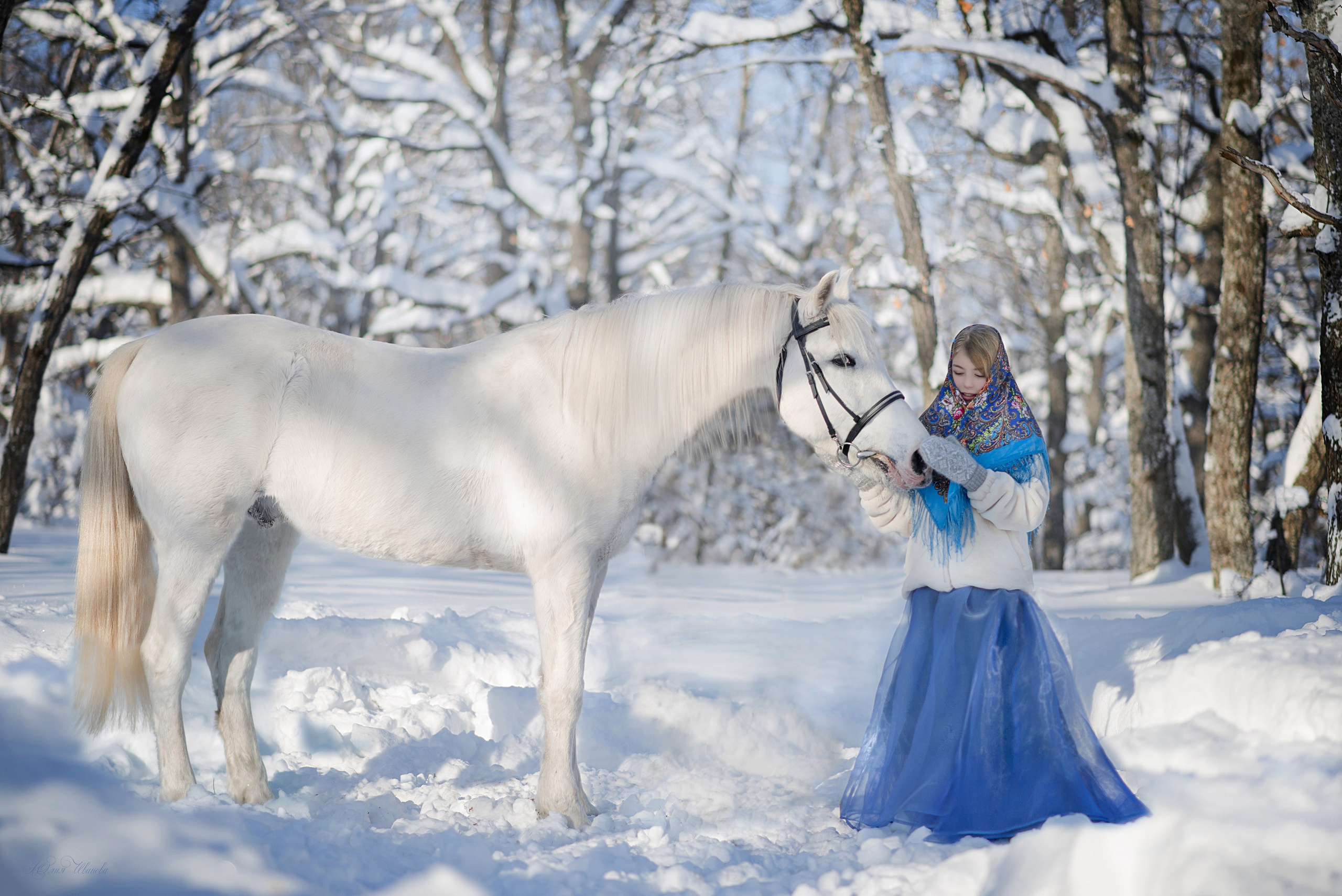 Дети и Каспиец. Конный фотограф в Саратове Юлия Иванова