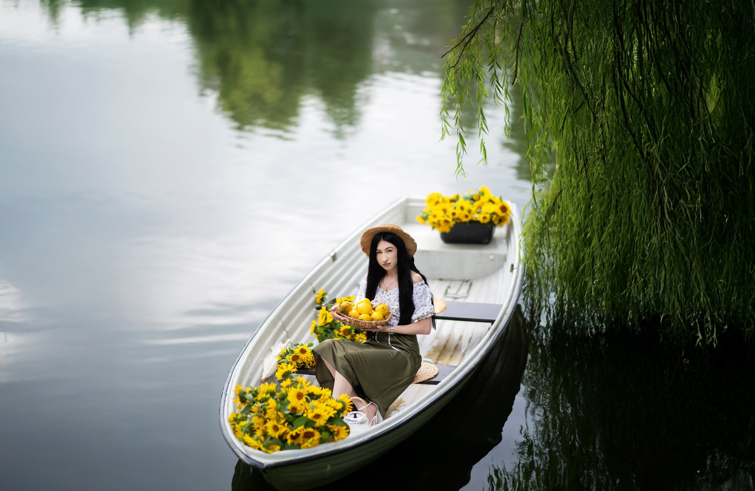 Фотопроект «Лодка с подсолнухами». Детский и семейный фотограф Москва Рязань