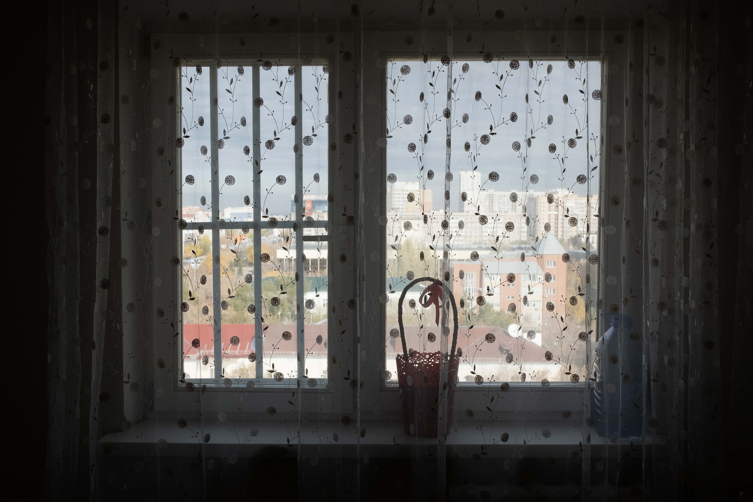 View from the window of Dmitry's rented apartment, Astana.