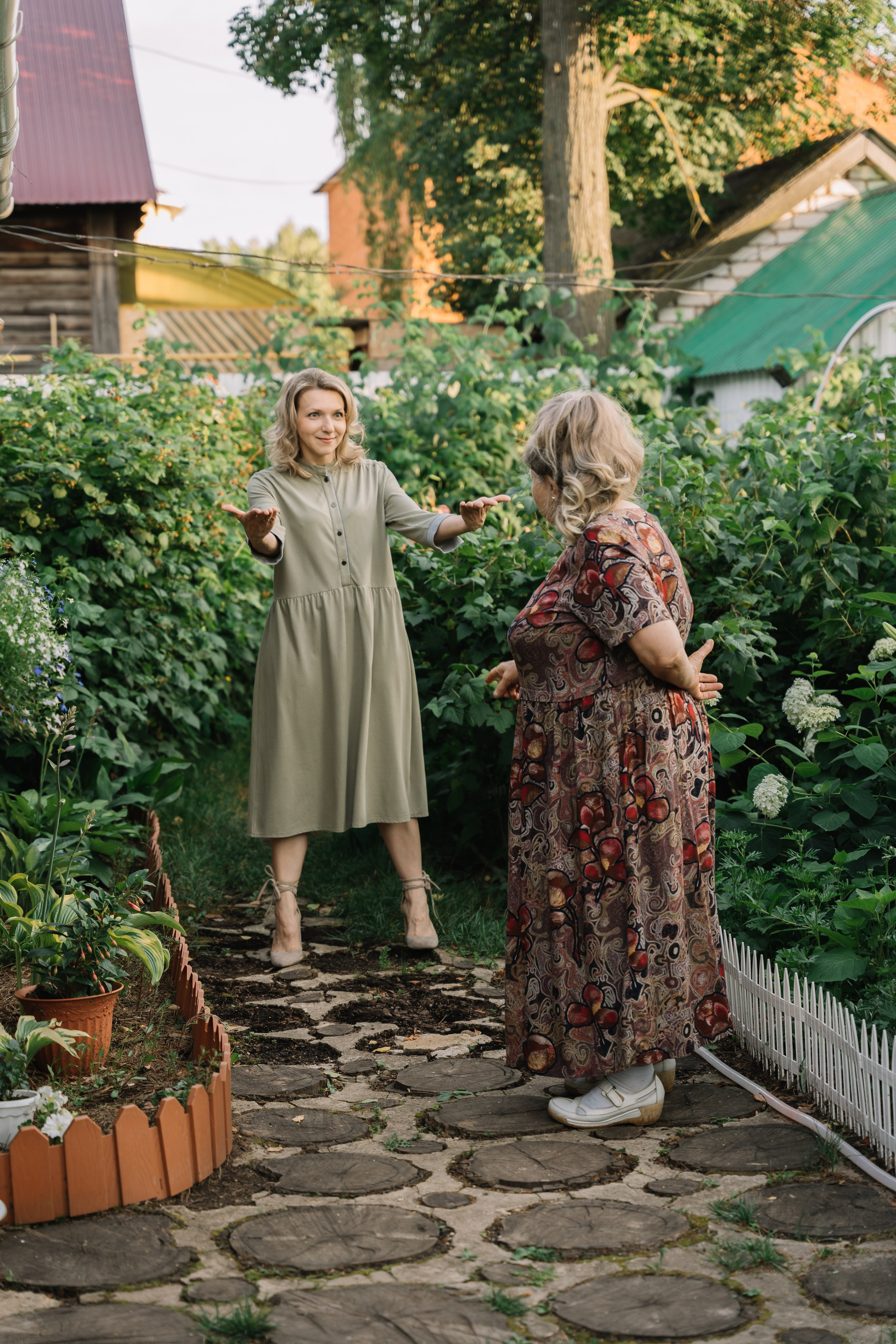 На даче по семейному