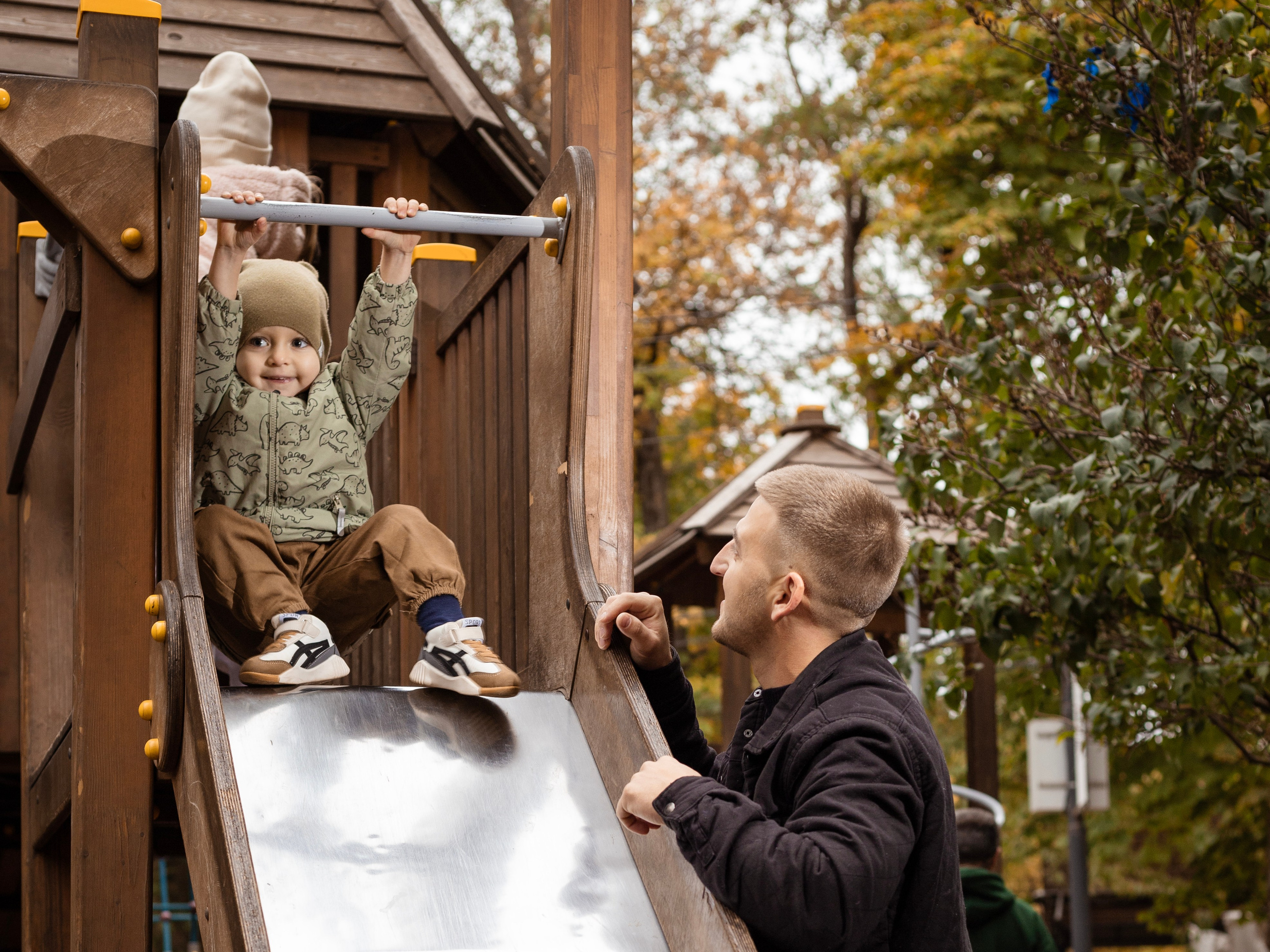 Антон и Лев. Осенний парк Горького. Фотограф, Таганрог, Руслан Степущенко