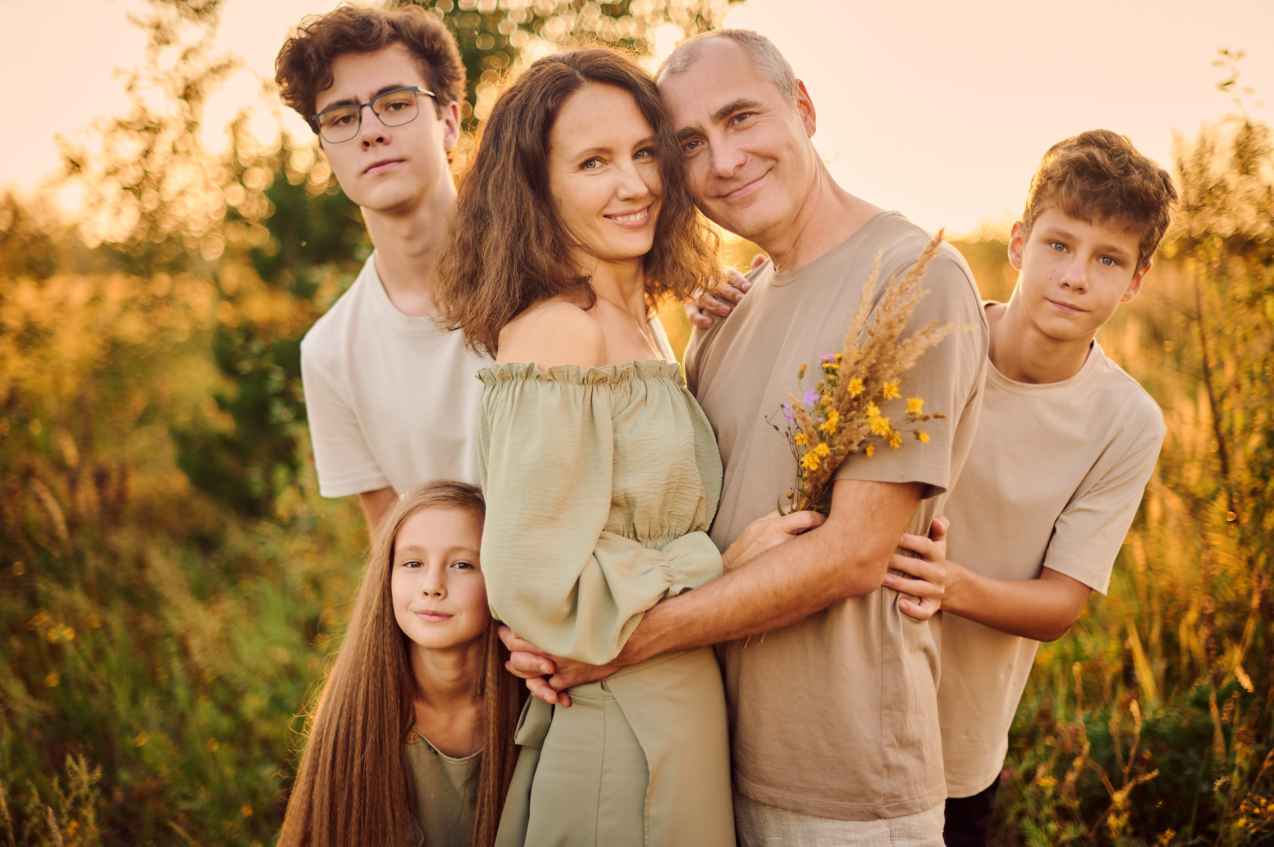 НА ЗАКАТЕ | НАСТЯ, ВИТЯ, МАША, ЛЕША и ЖЕНЯ. Свадебный и семейный фотограф РИТА БОЧКАРЁВА