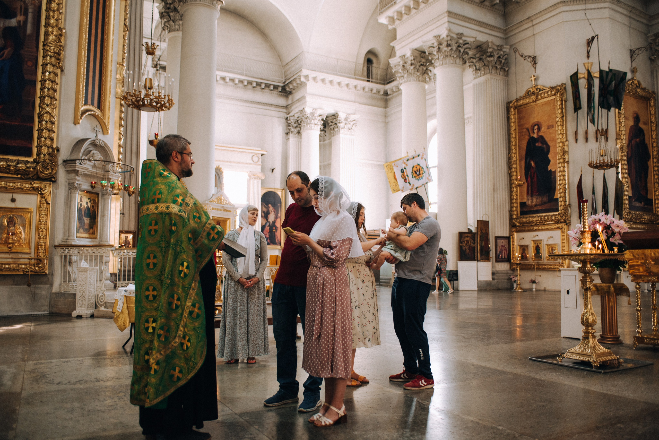 Таинство Крещения. Фотограф новорожденных и детей до года в Санкт-Петербурге