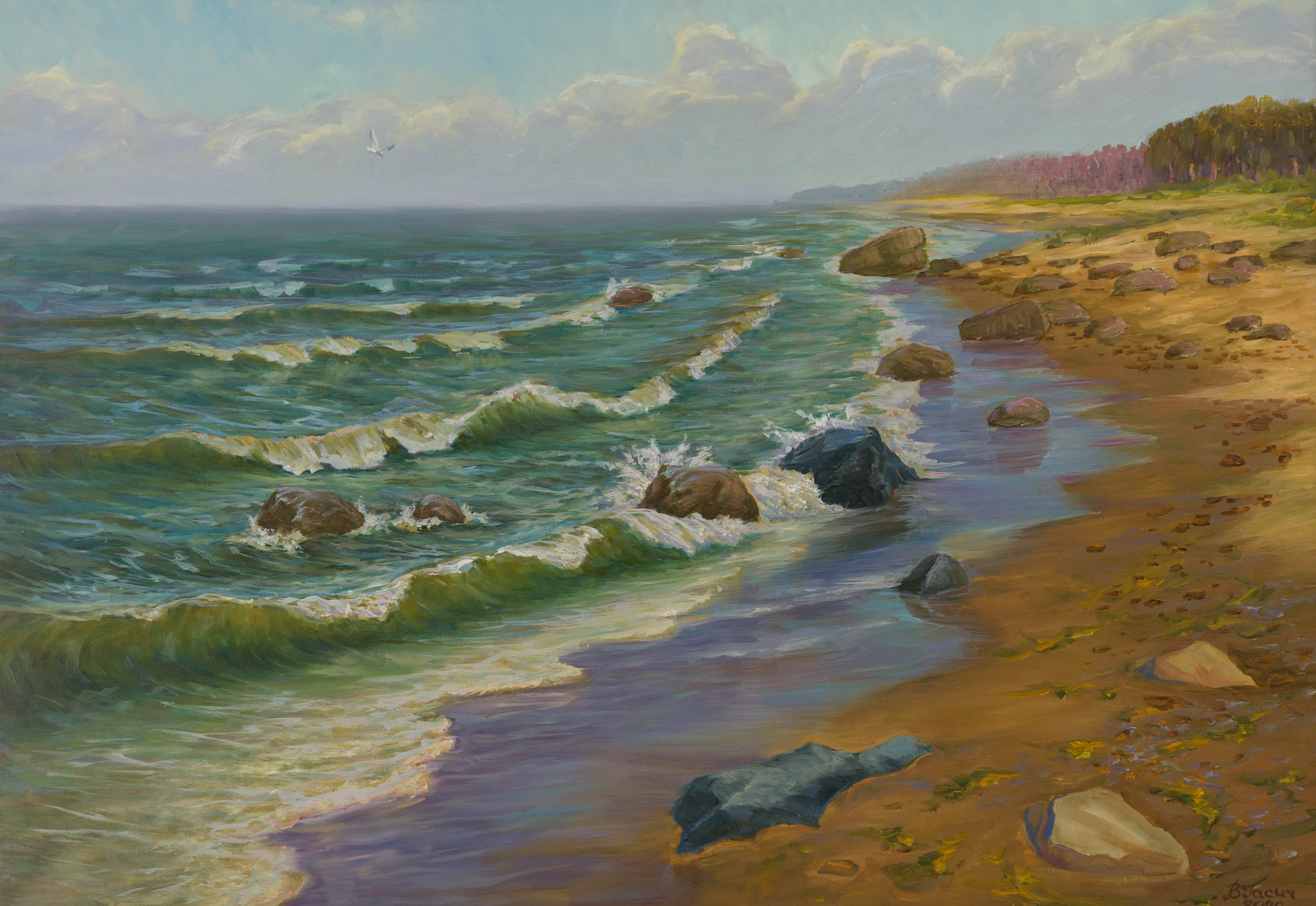 Пейзаж / Landscape. Художник Василий Гасич