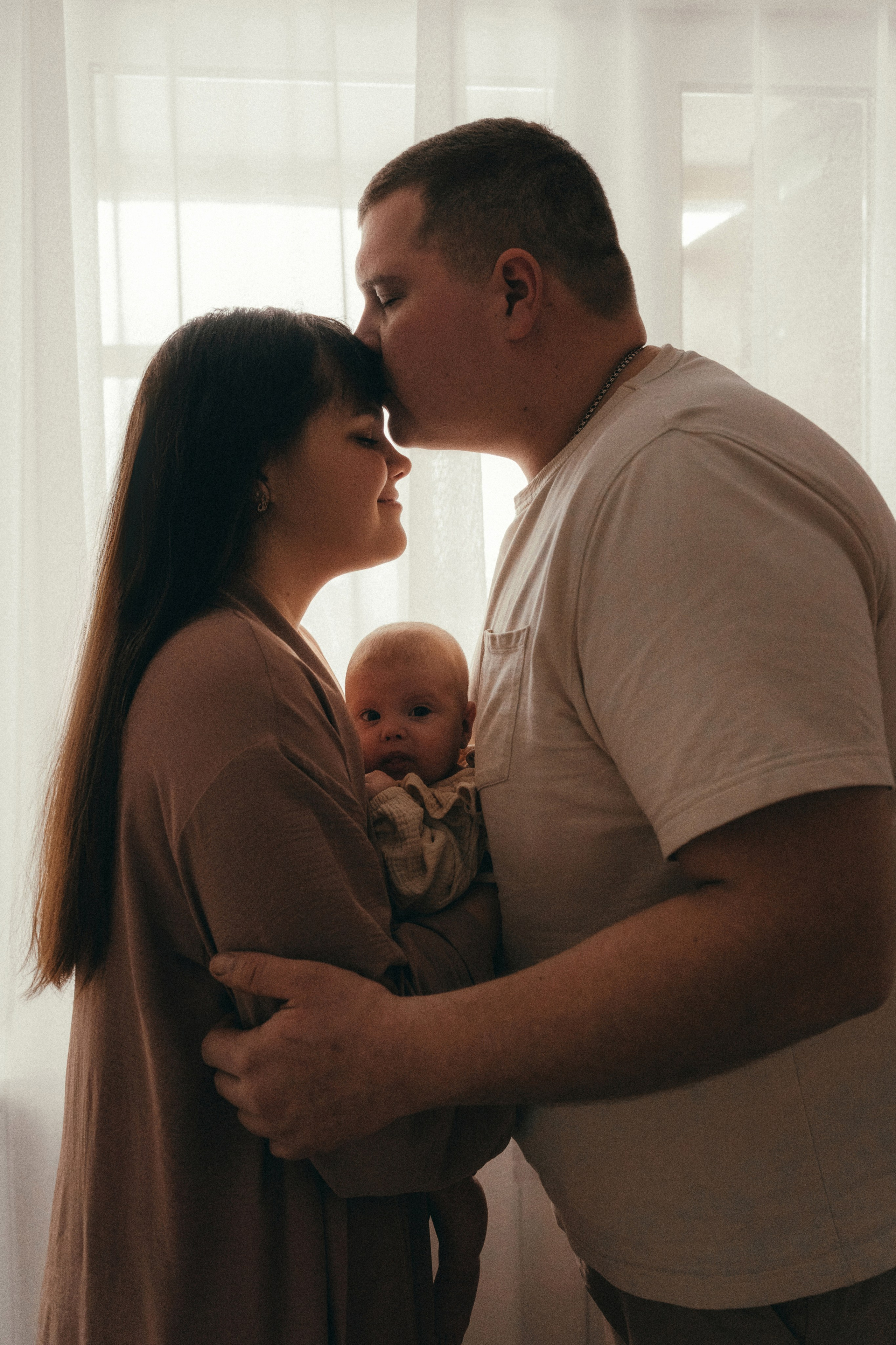 Андрей, Настя, Тая. Семейный фотограф • Домашние съемки в Нижнем Новгороде