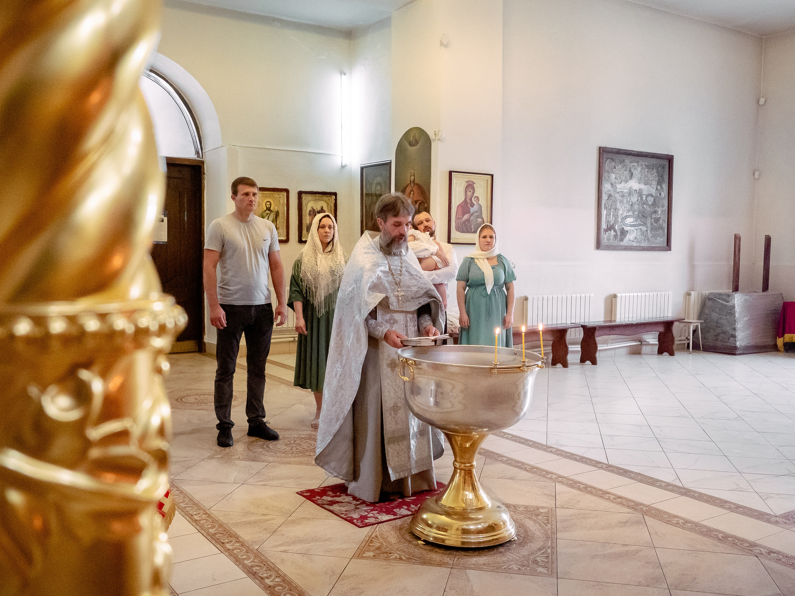Крещение. Семейный фотограф в Марксе Светлана Шибаршина