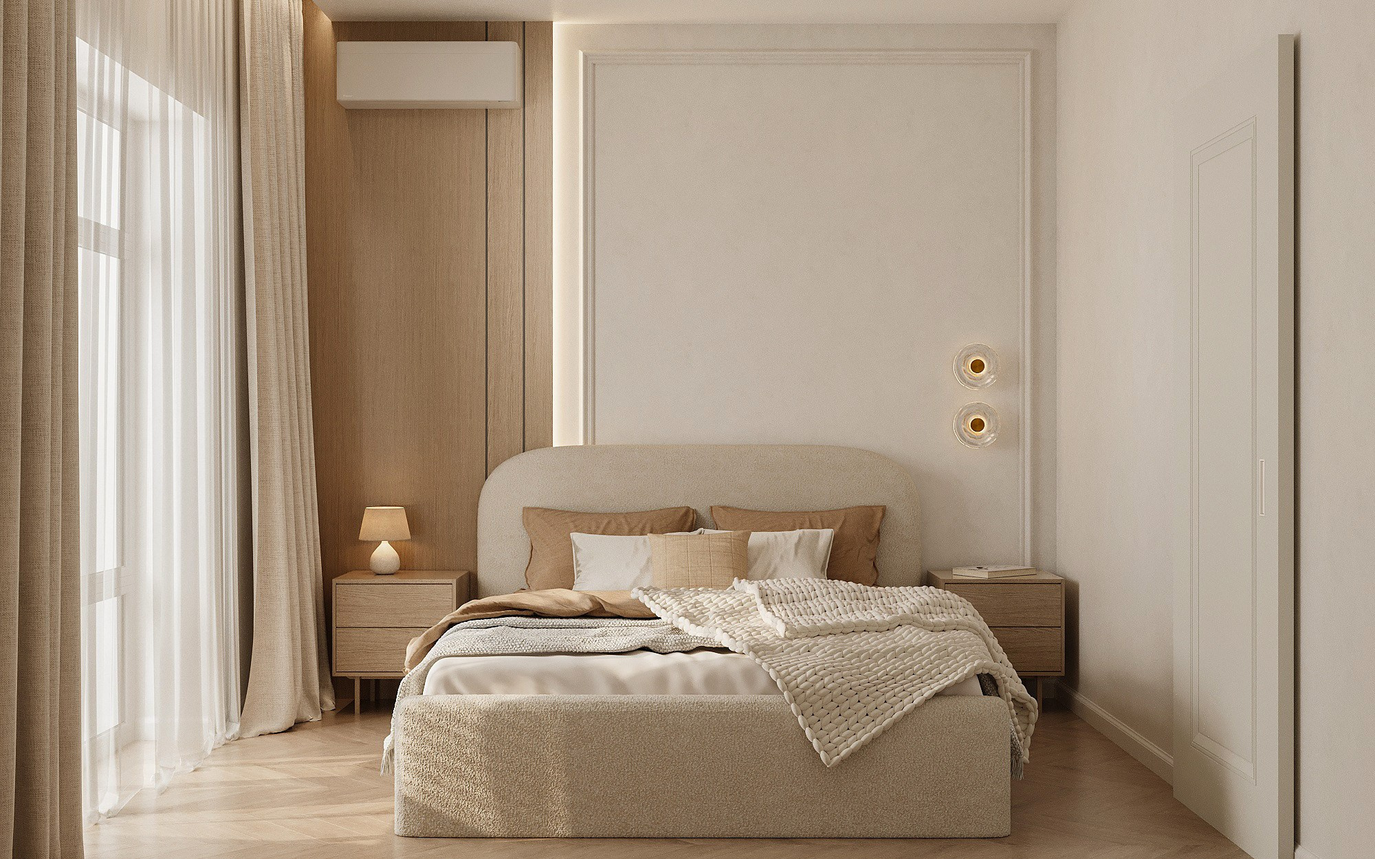 ЖК Дубрава 54,8 м² (для студии Renome). 3д визуализация интерьера