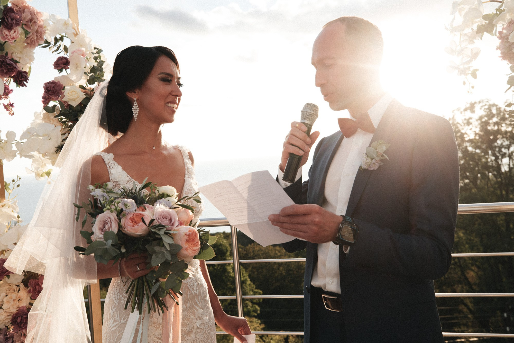 Свадебная фотосессия на вилле в Сочи. Свадебный, репортажный фотограф Дмитрий Макарченко