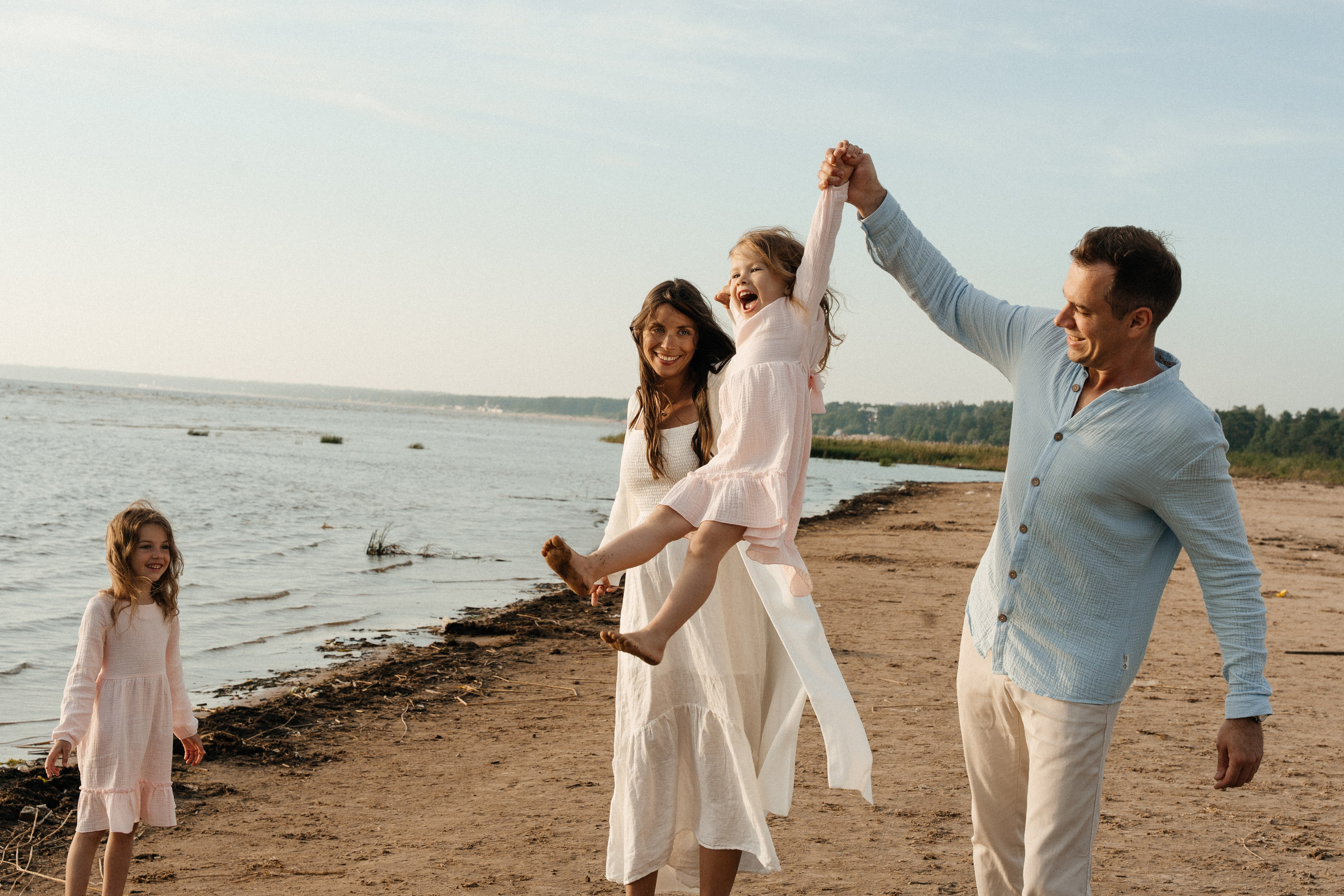 Папа, мама и три дочки. Семейный фотограф в Санкт-Петербурге Виталия Белова
