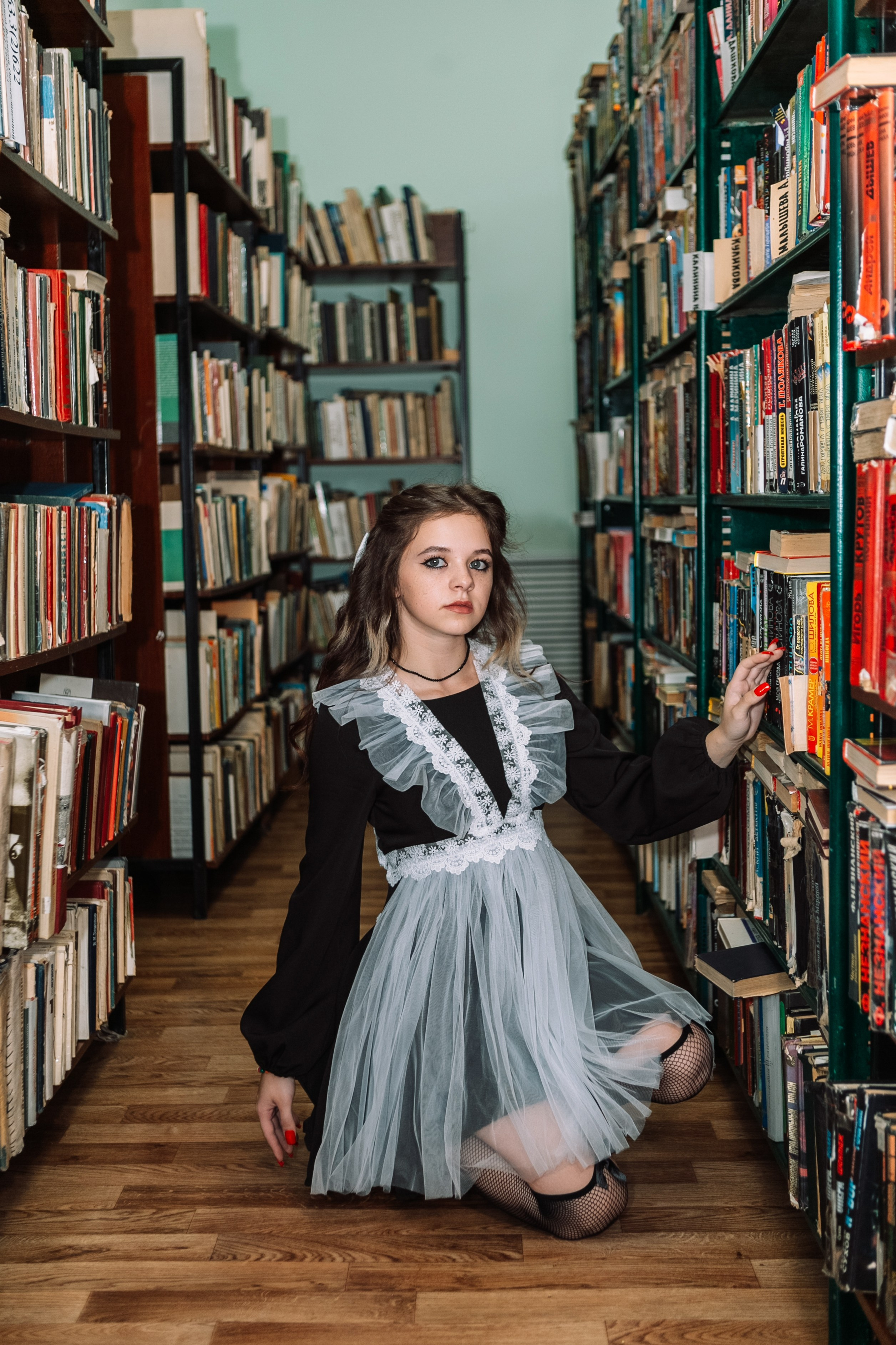 Съемка в библиотеке. Выпускные альбомы Воронеж от Веры Соколовой