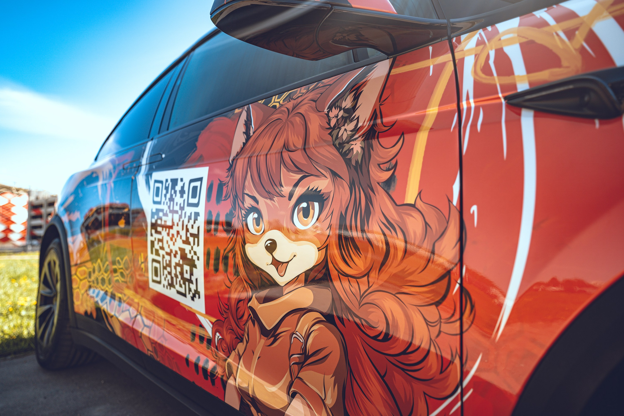 Винилография на Tesla Model X Plaid. Студия дизайна и оклейки авто Barmaley Design