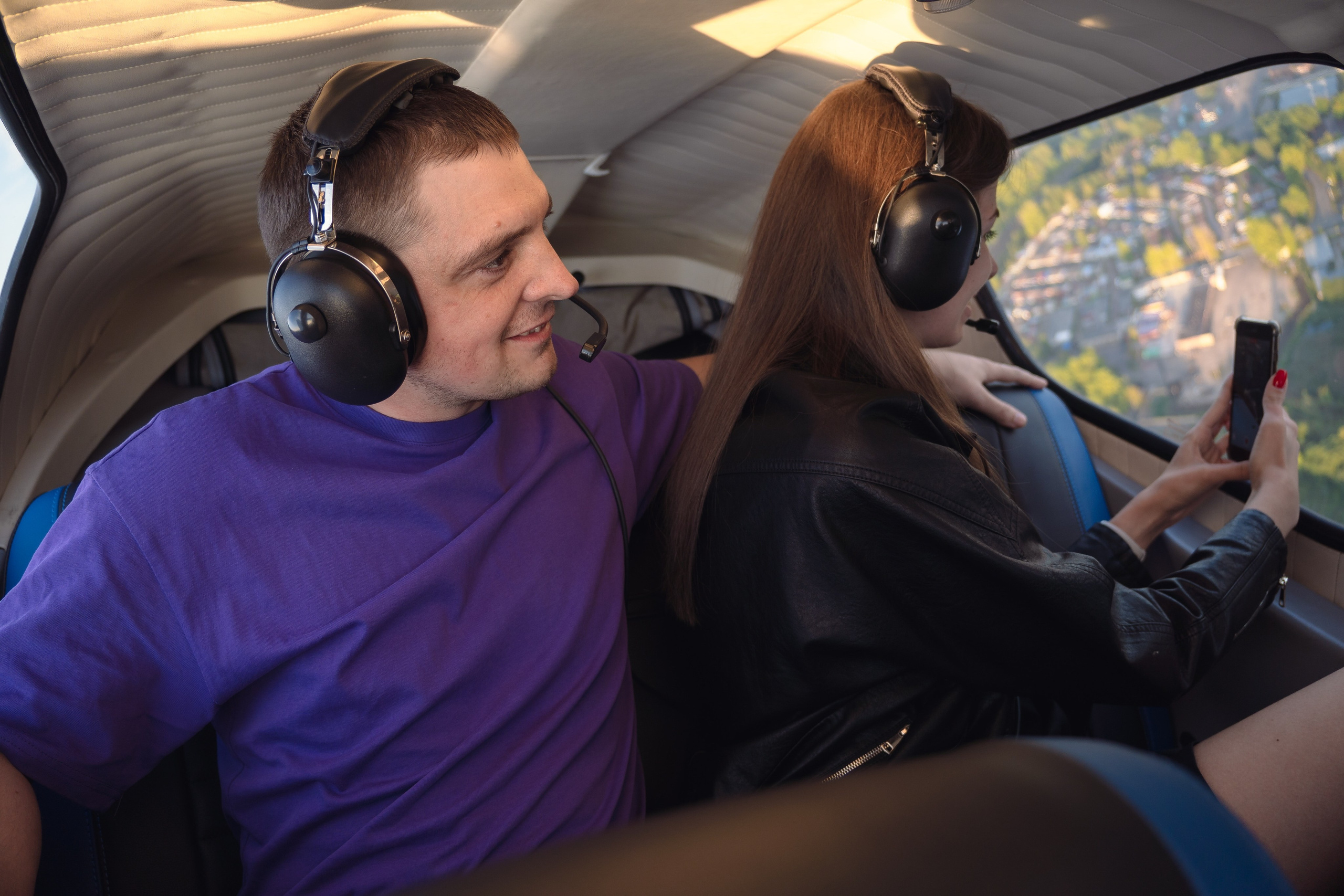 съемка в частном самолете