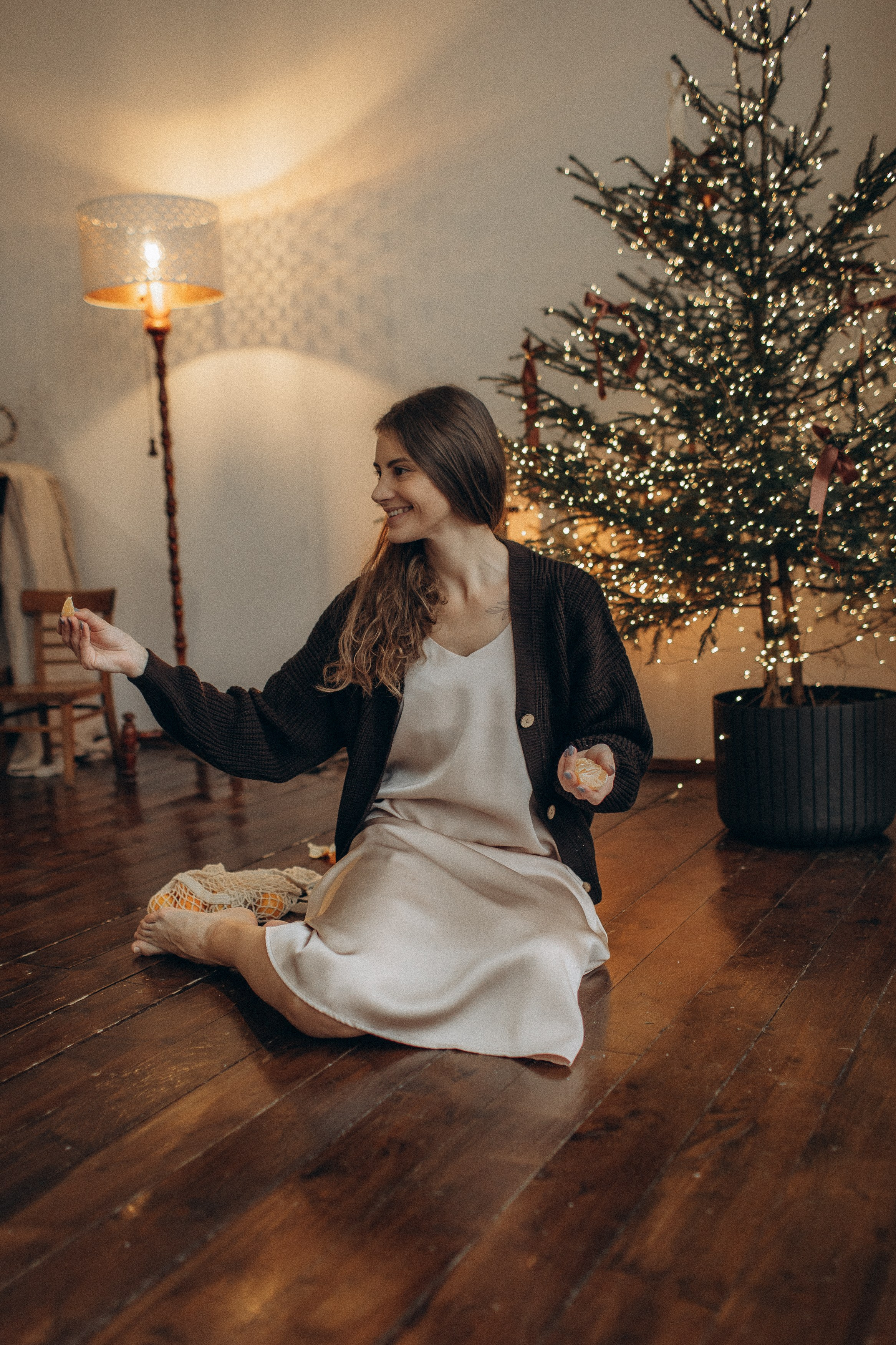 Семейная новогодняя фотосессия Москва мама и сын. Фотограф Владимир Москва