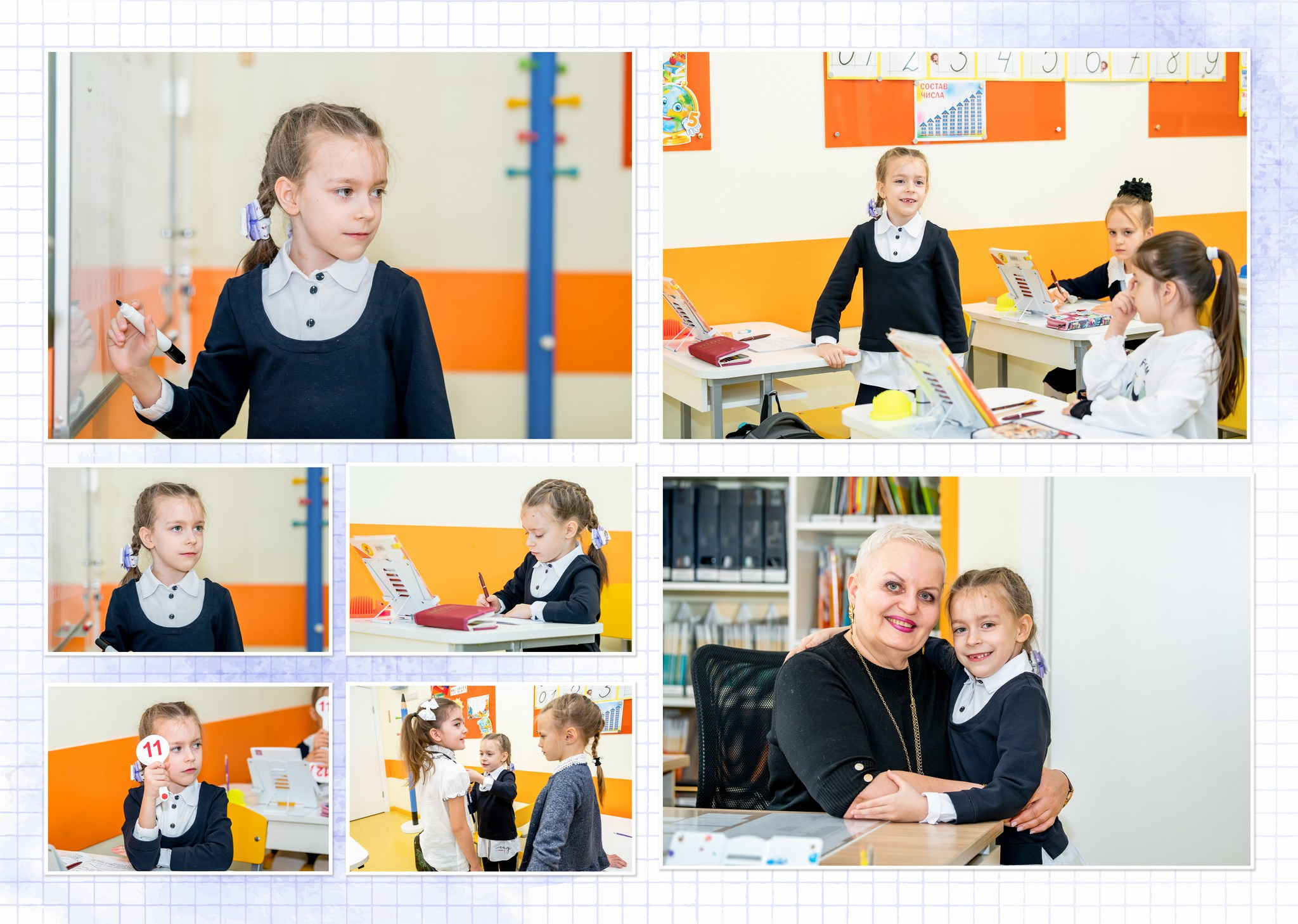 Альбом Стандарт А4 5 разворотов для школы. Профессиональная репортажная фотосъёмка, создание выпускных альбомов