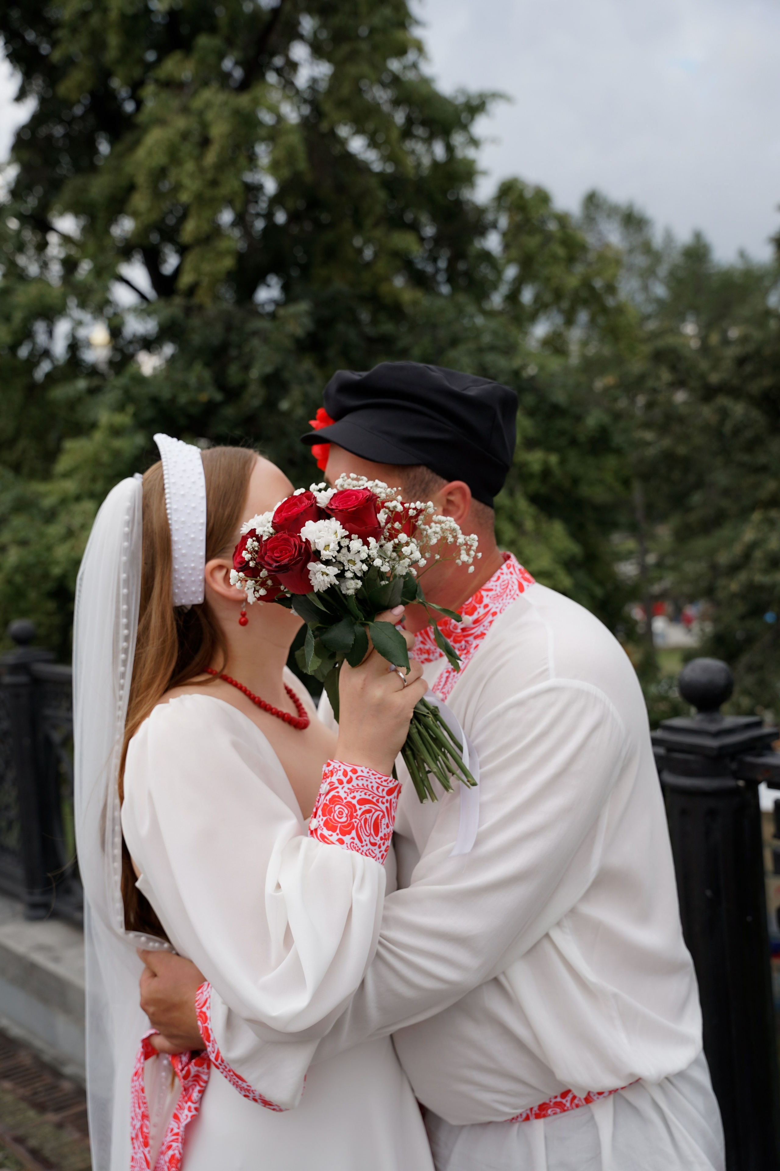 Свадебная фотосессия в русском стиле