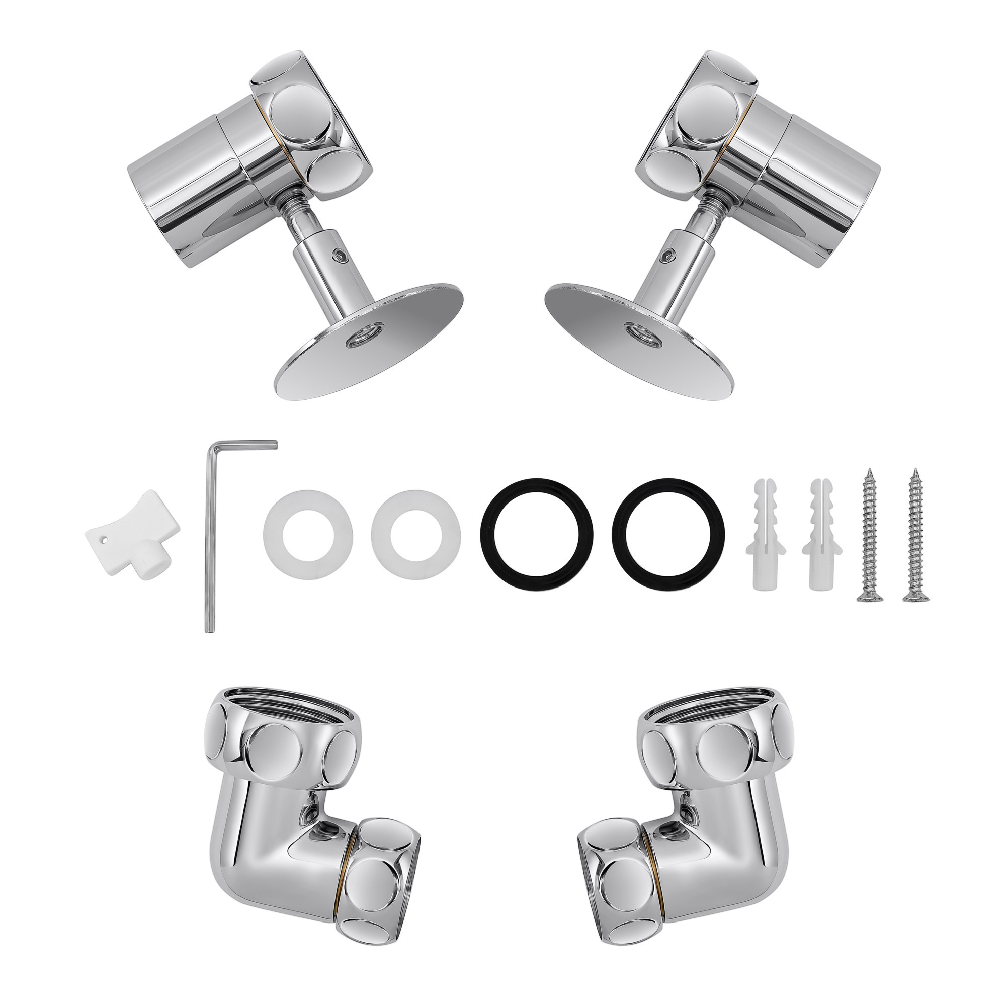 Элементы полотенцесушителя и комплектация