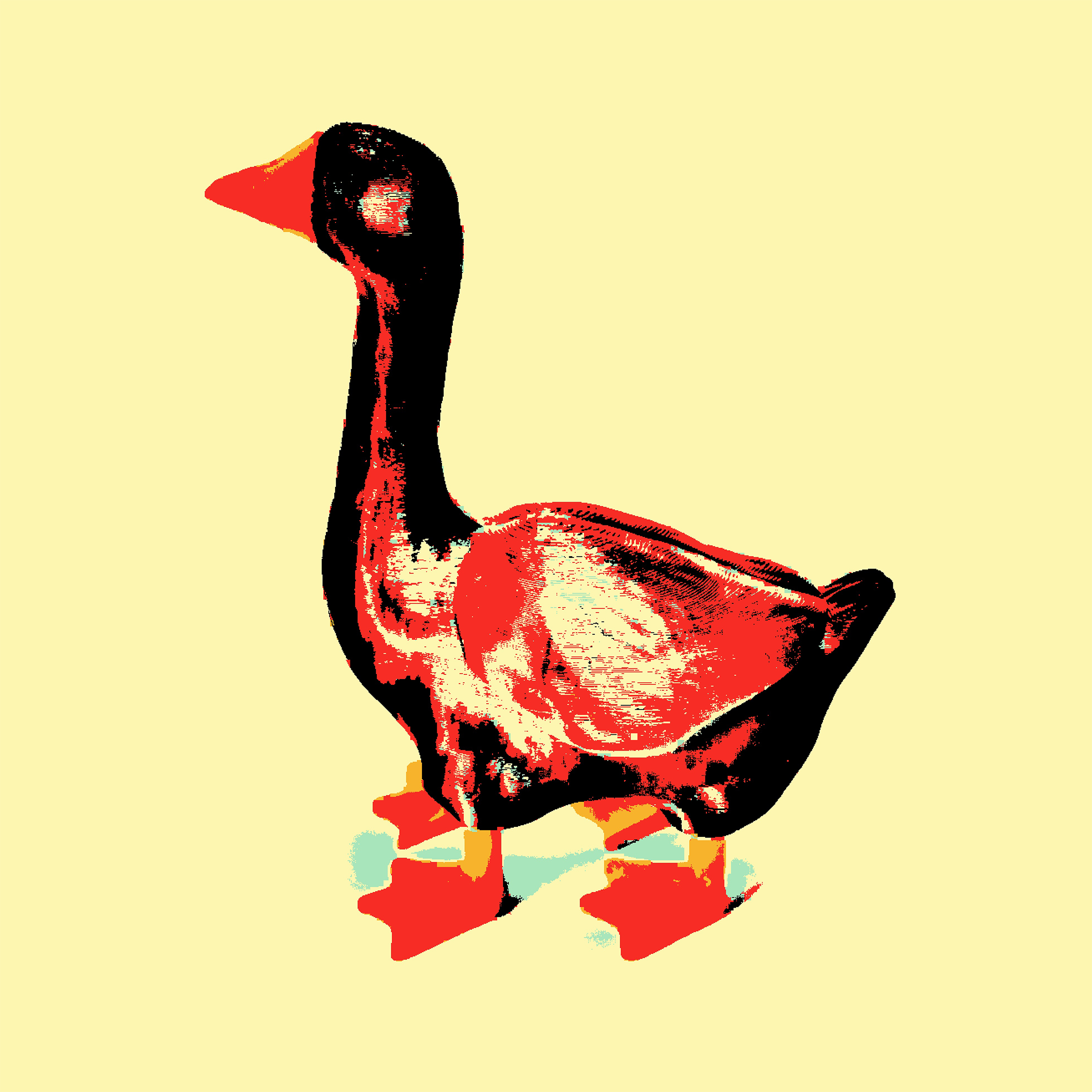 Ганс красный. Визуальный арт пиксельный художник Василь Пиксель