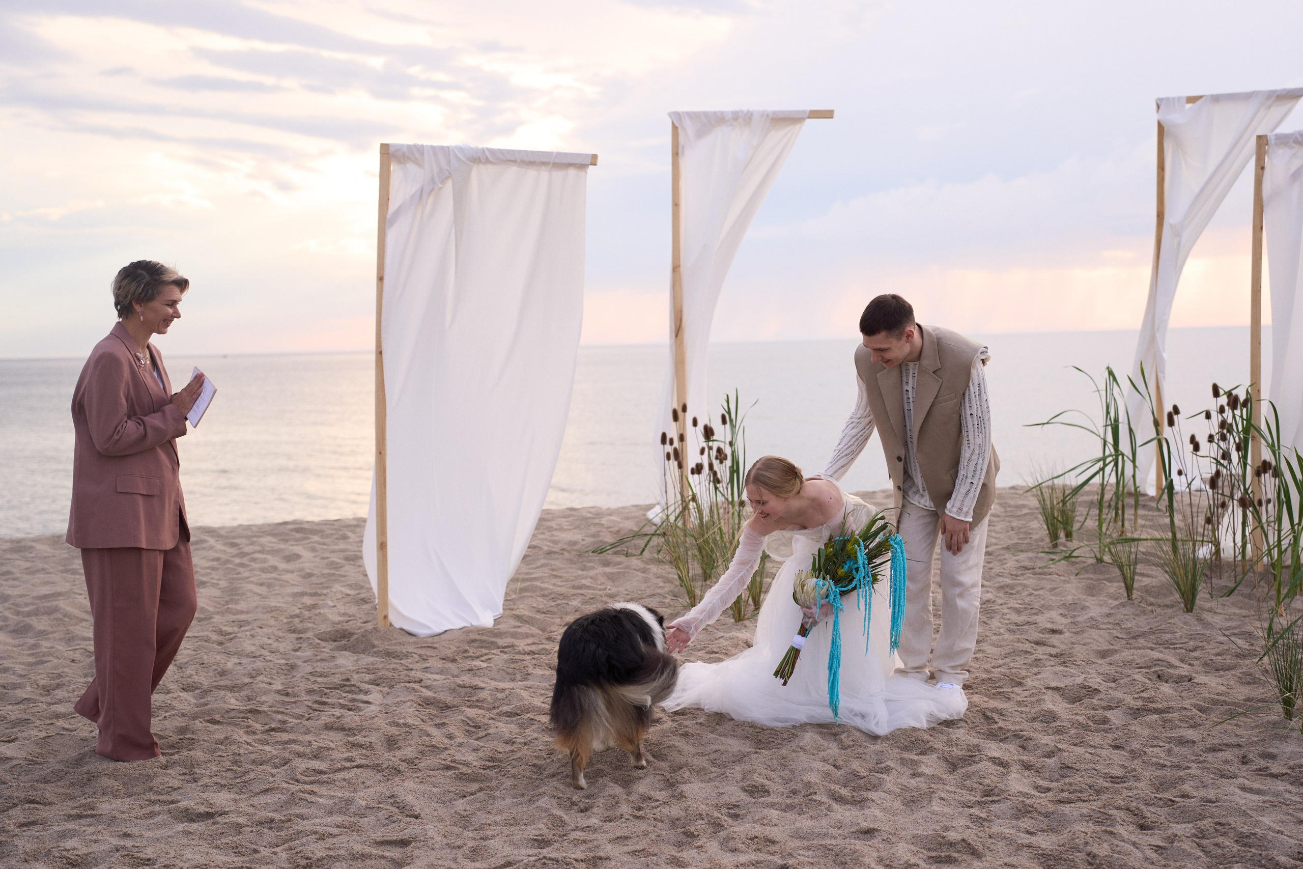 Янтарная свадьба. Калининград. Оформление свадеб, декор свадеб Вера Маркова, Москва