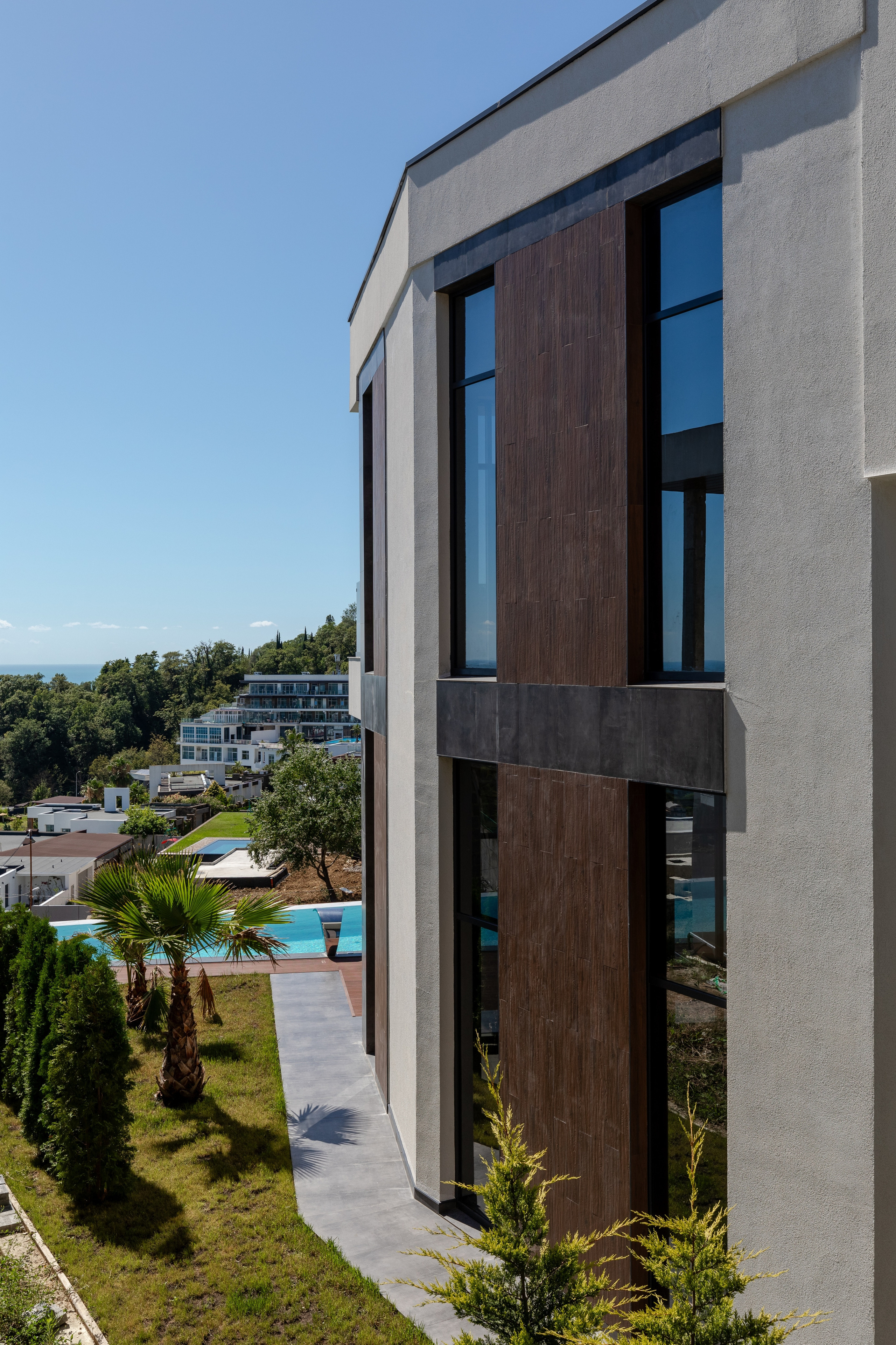 Архитектурная фотосъемка загородного дома с видом на море, Сочи. Интерьерный фотограф в Сочи Владислав Нагин