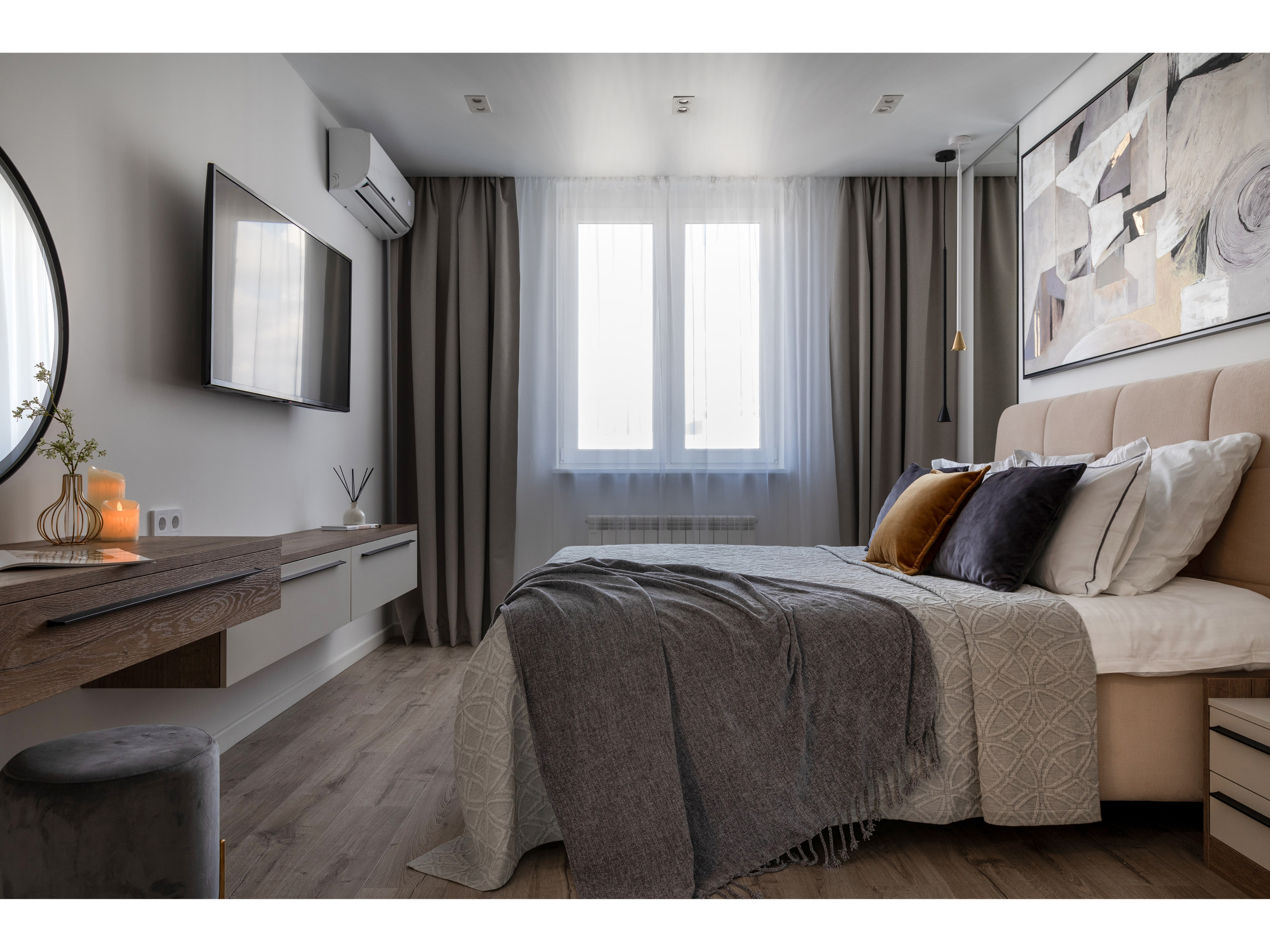 Интерьерная фотосъемка однокомнатной квартиры в ЖК «Альпийский квартал». Интерьерный фотограф Москва