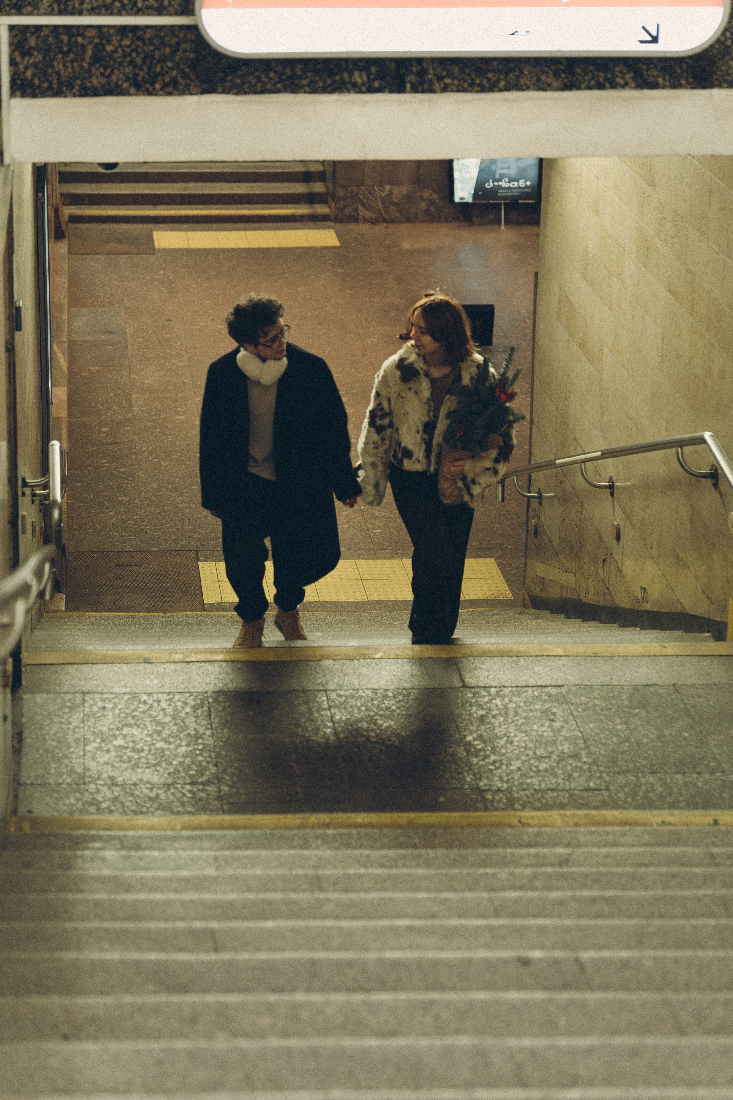 НОВОГОДНЯЯ ФОТОСЕСИИЯ ПАРЫ В МЕТРО ЛЮБОВЬ. Профессиональный фотограф, Санкт-Петербург — Виктория Богомолова