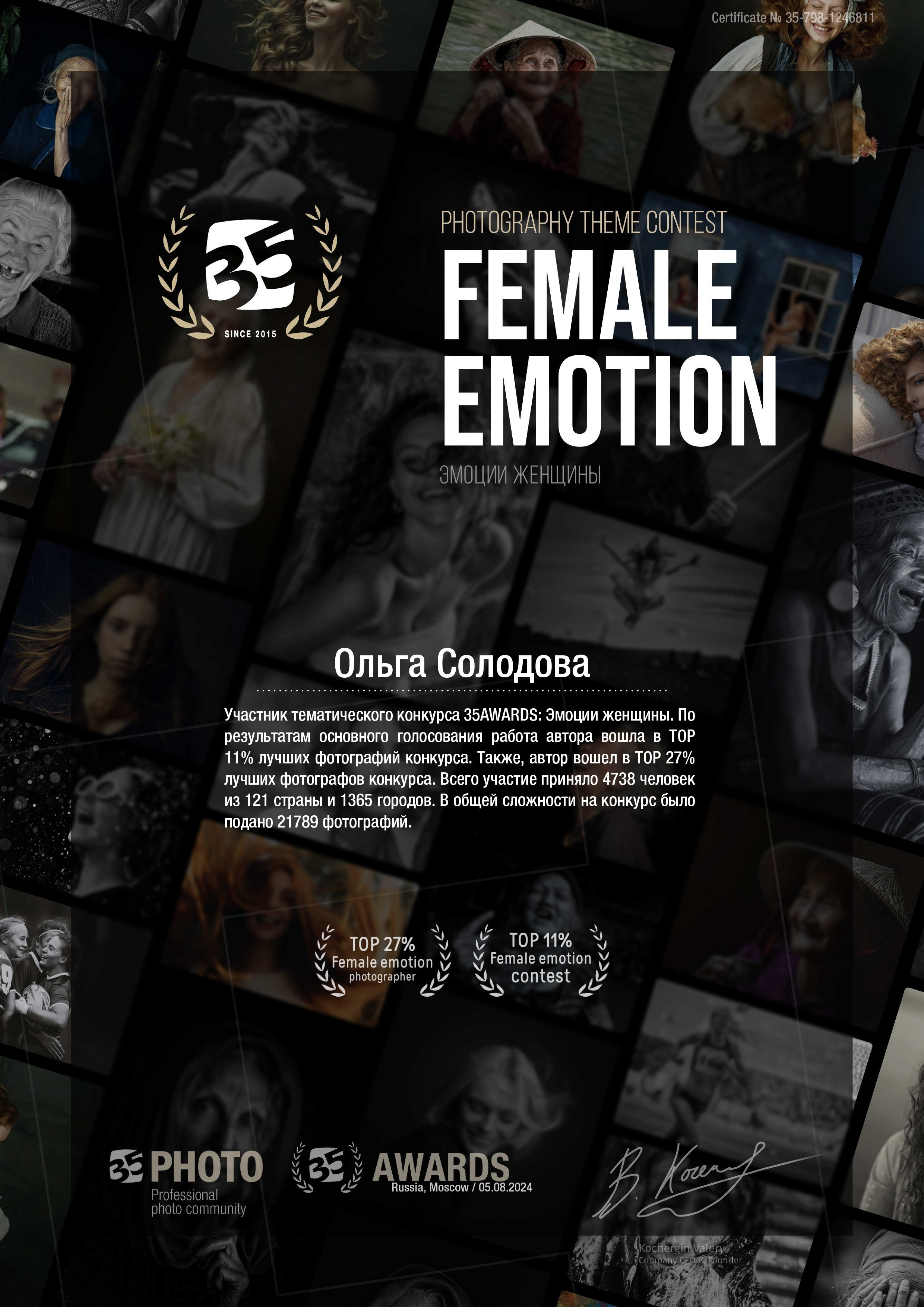 Фотопремия 35AWARDS. Фотограф в Самаре