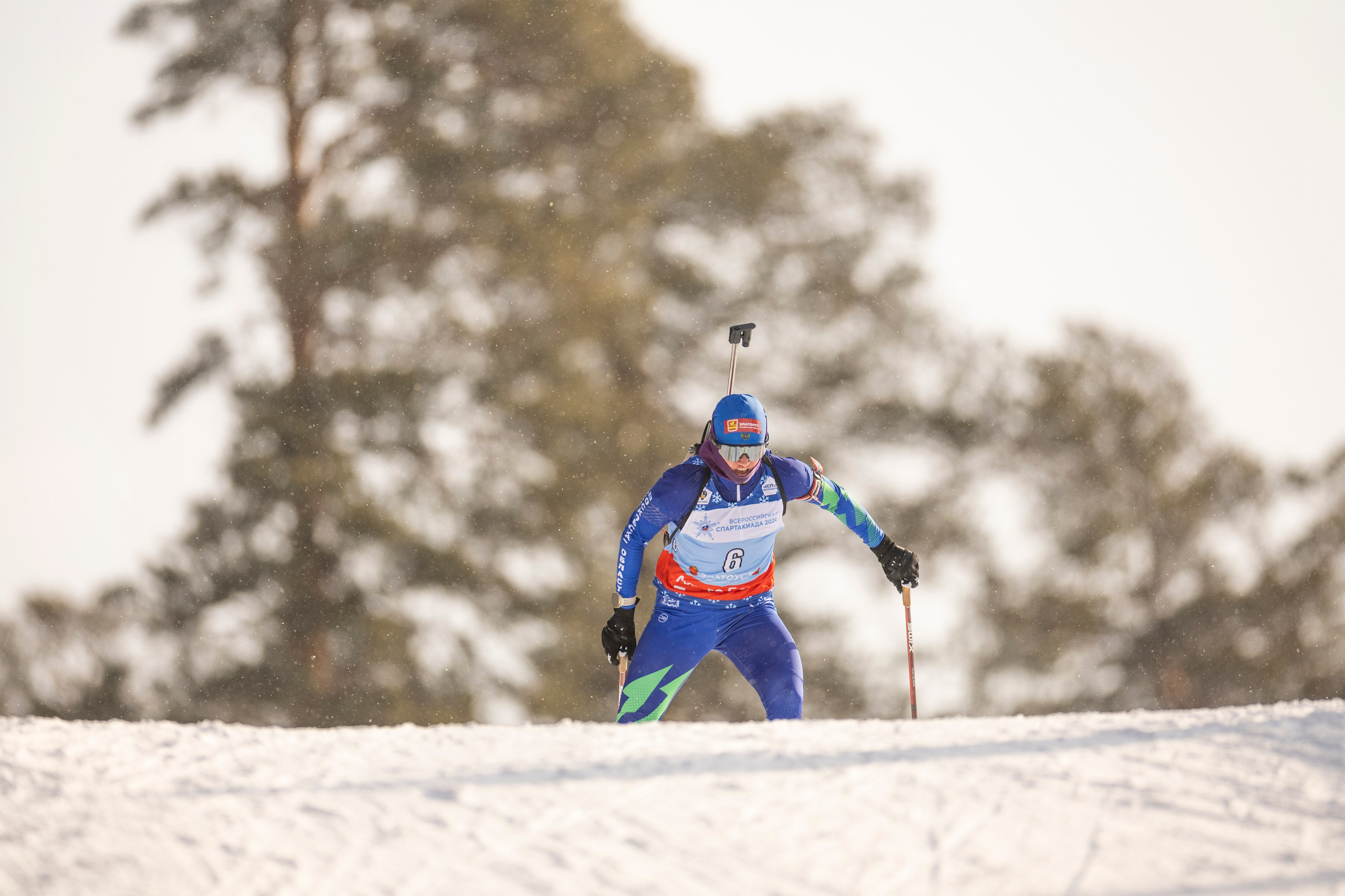 Всероссийская спартакиада. Гонка преследования женщины. Спортивный репортажный фотограф Казань Нафис Сиразетдинов