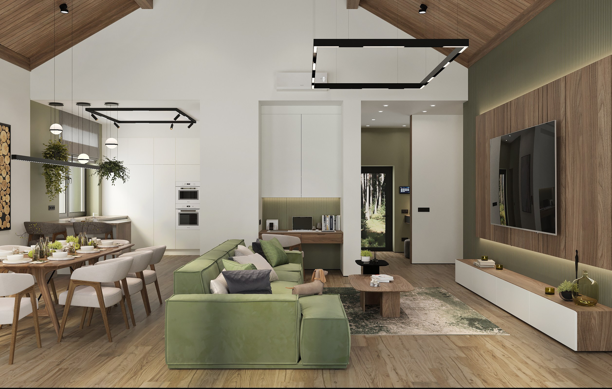 Дизайн-проект загородного частного дома в Ленинграской области. Дизайнер интерьера квартир и частных домов