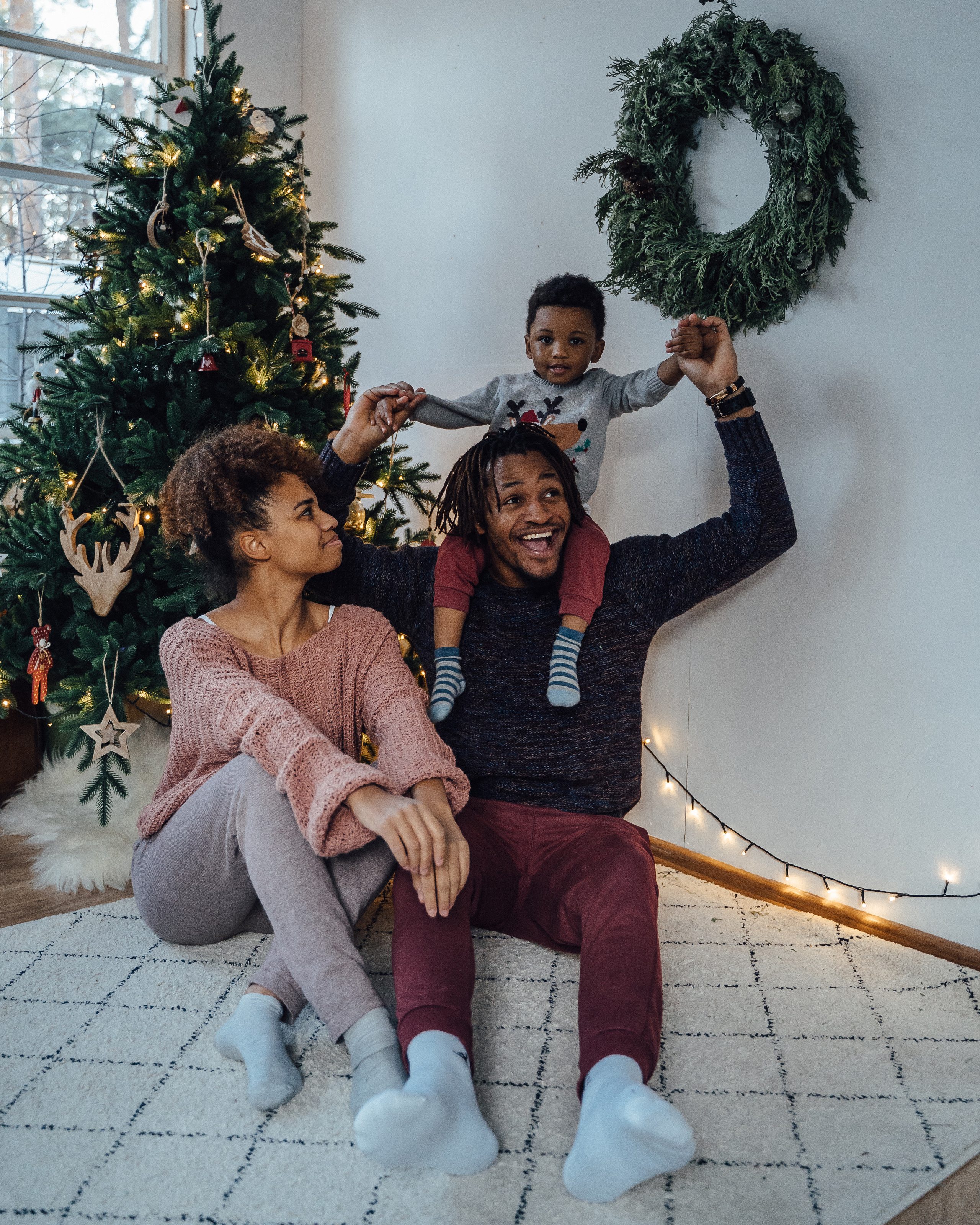 Малыш Дэйсон и родители. Творческий фотограф взрослых и детей в Москве Анна Блифернец