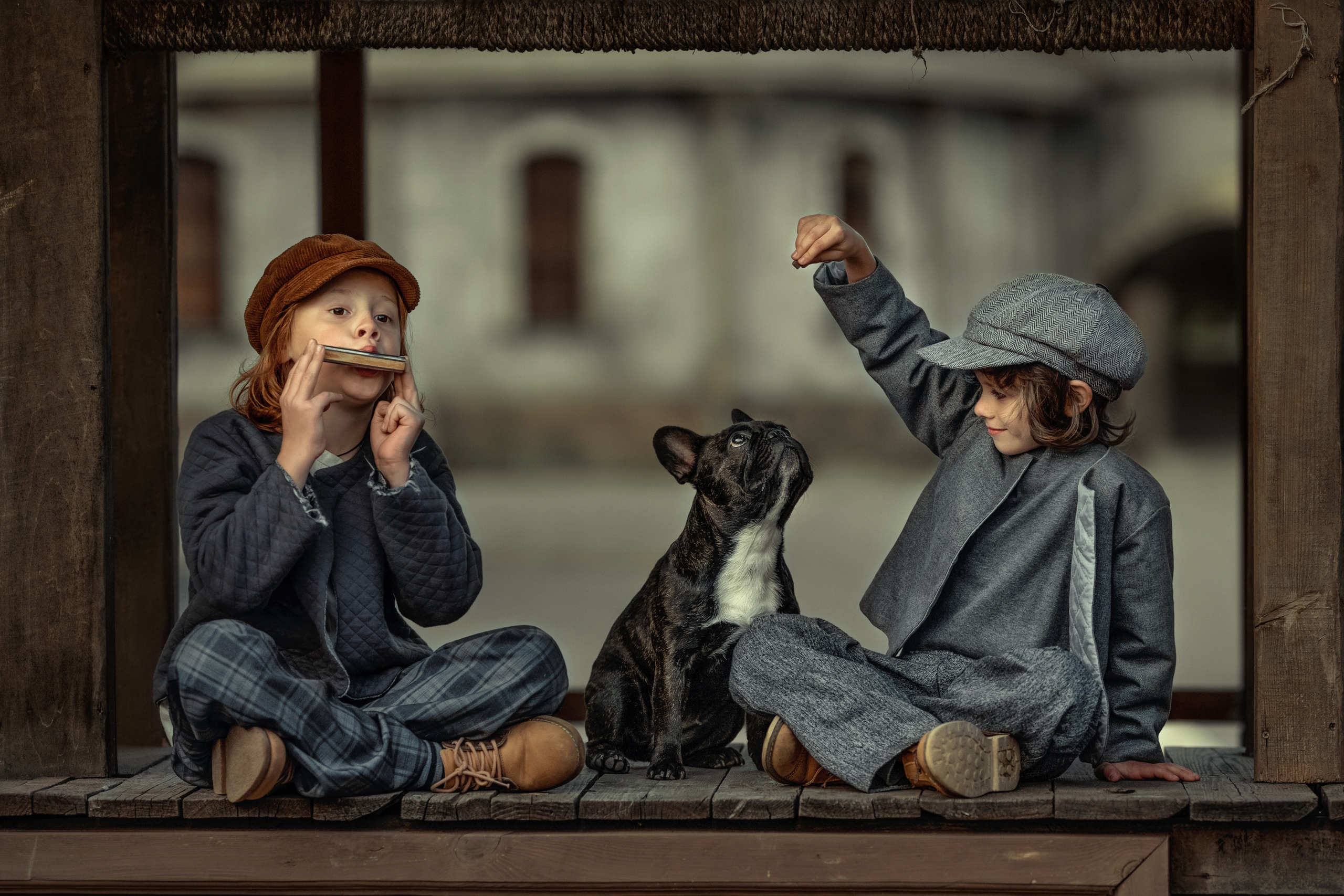 Детки с животными. Портфолио