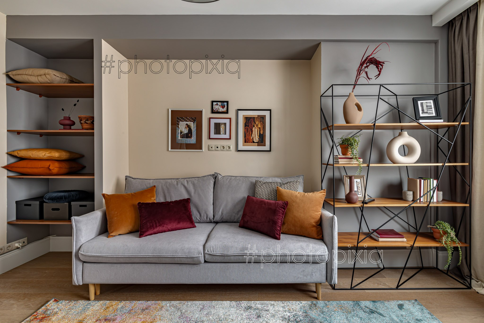 Интерьерный фотограф Кузнецов Сергей - фото дизайна кабинета в квартире от J&M studio 