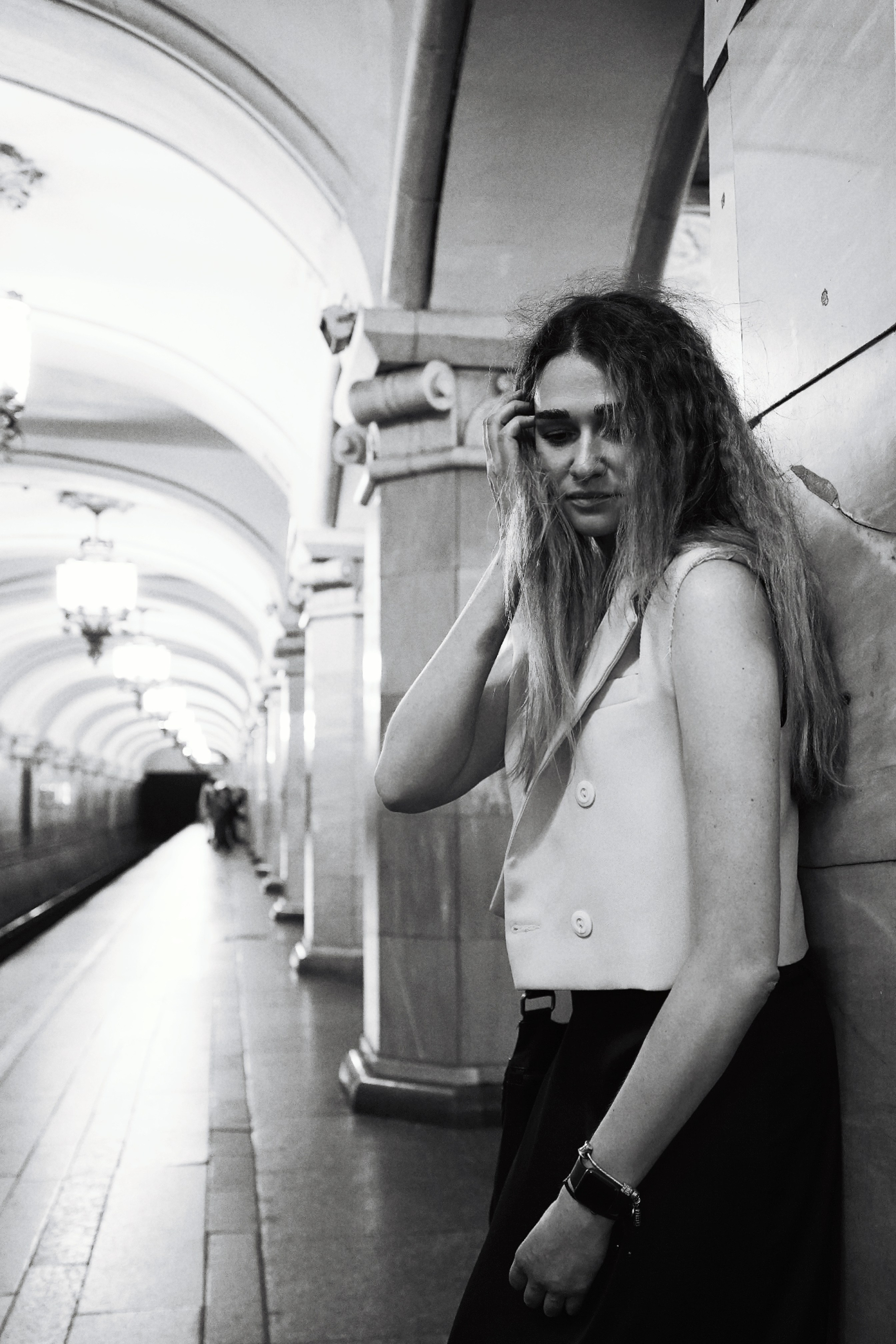Анна в Московском метро. Событийный фотограф Анна Курникова