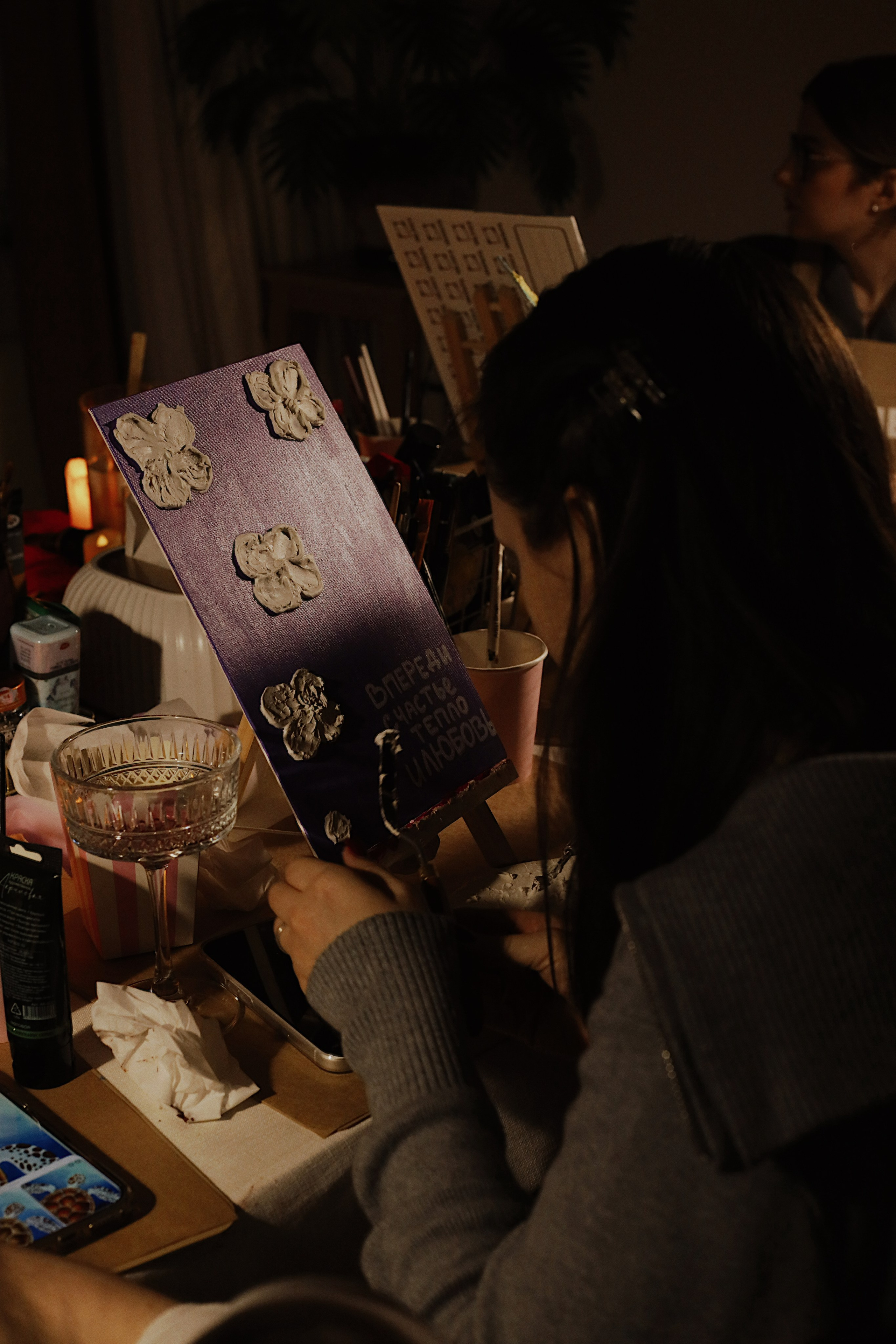 Картины текстурной пастой 7.02. Студия Творческих Историй в Кемерово | Мастер-классы и мероприятия