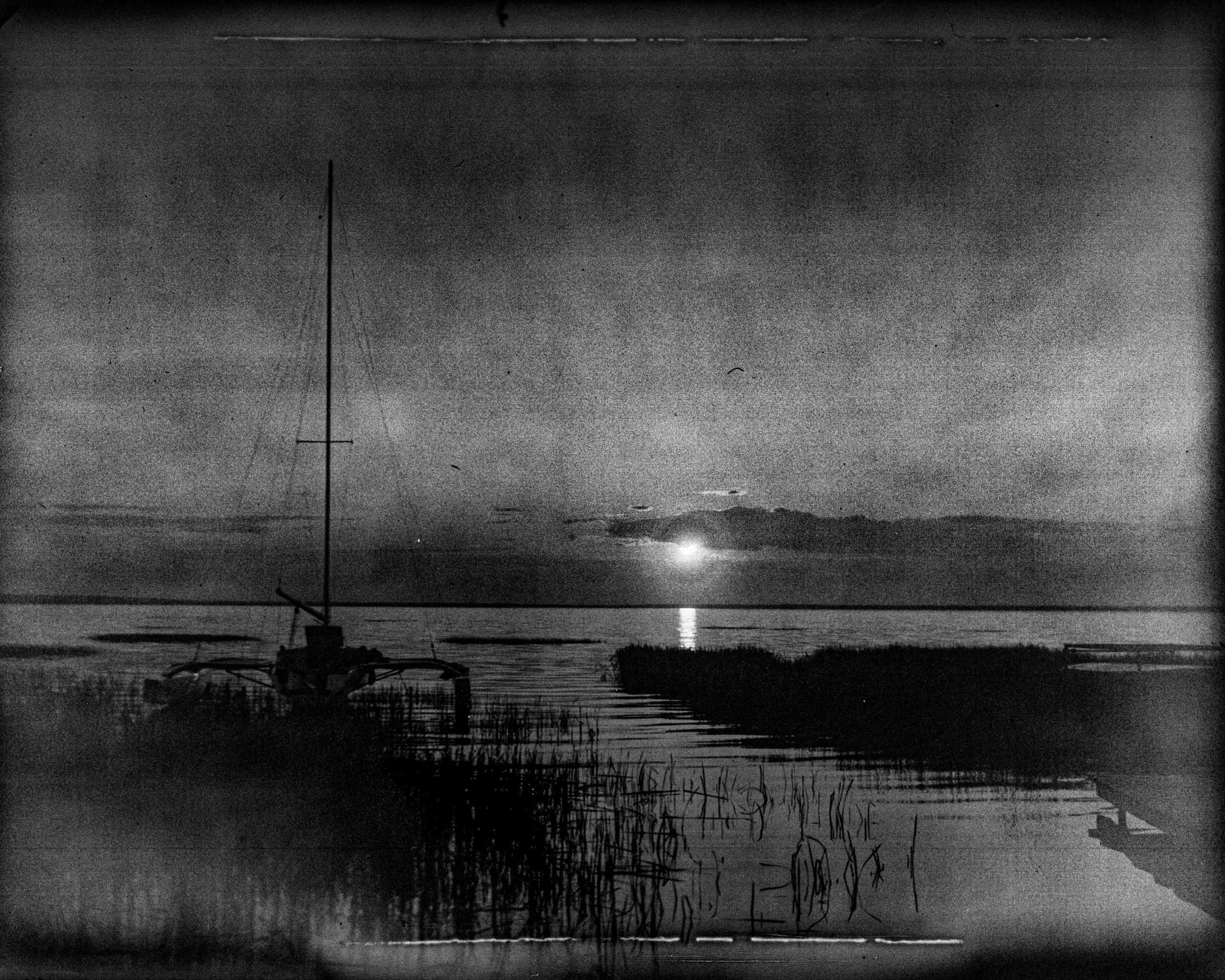 Glass plates. Darkroom aesthetics