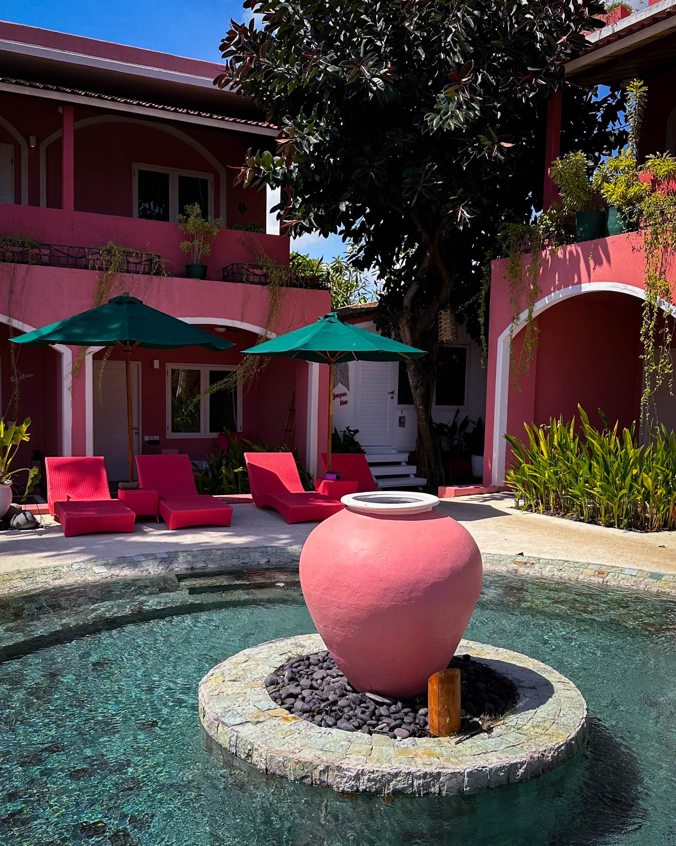 Pink Hotel, Bali, Indonesia. Alina and Vlad — hotel & brand content creators