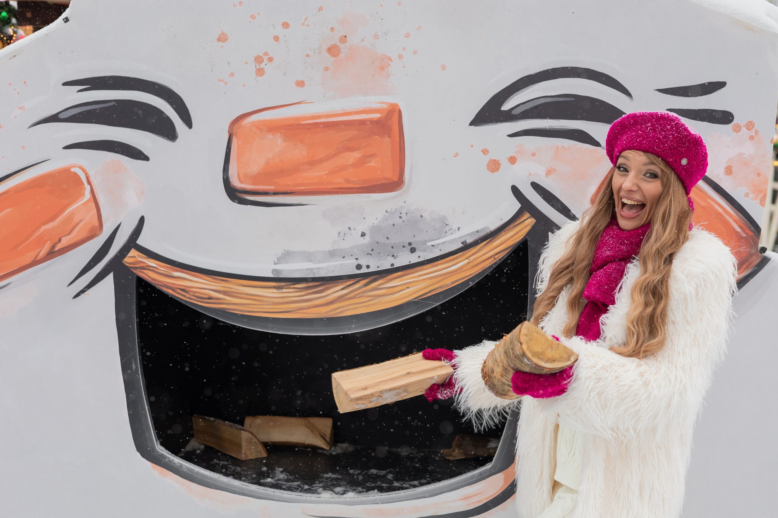 Кристина. Зимняя фотосессия на Красной Площади. Портретный фотограф Панферова Регина г. Санкт-Петербург, г. Казань