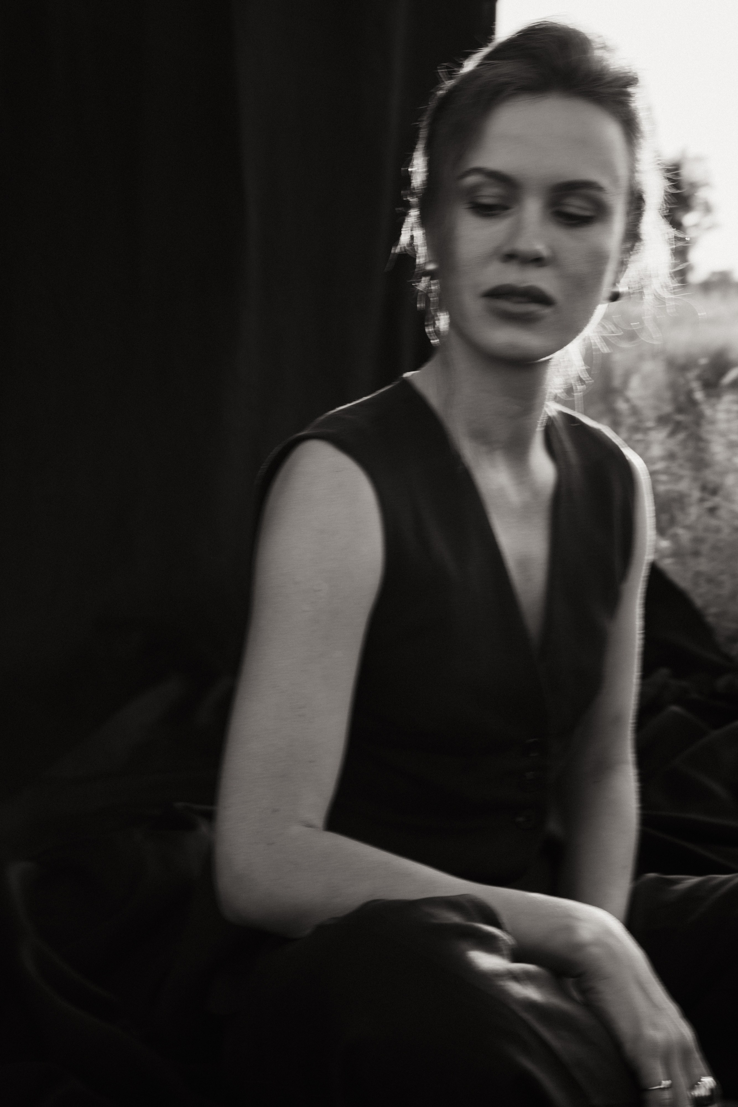 Фэшн съёмка в поле