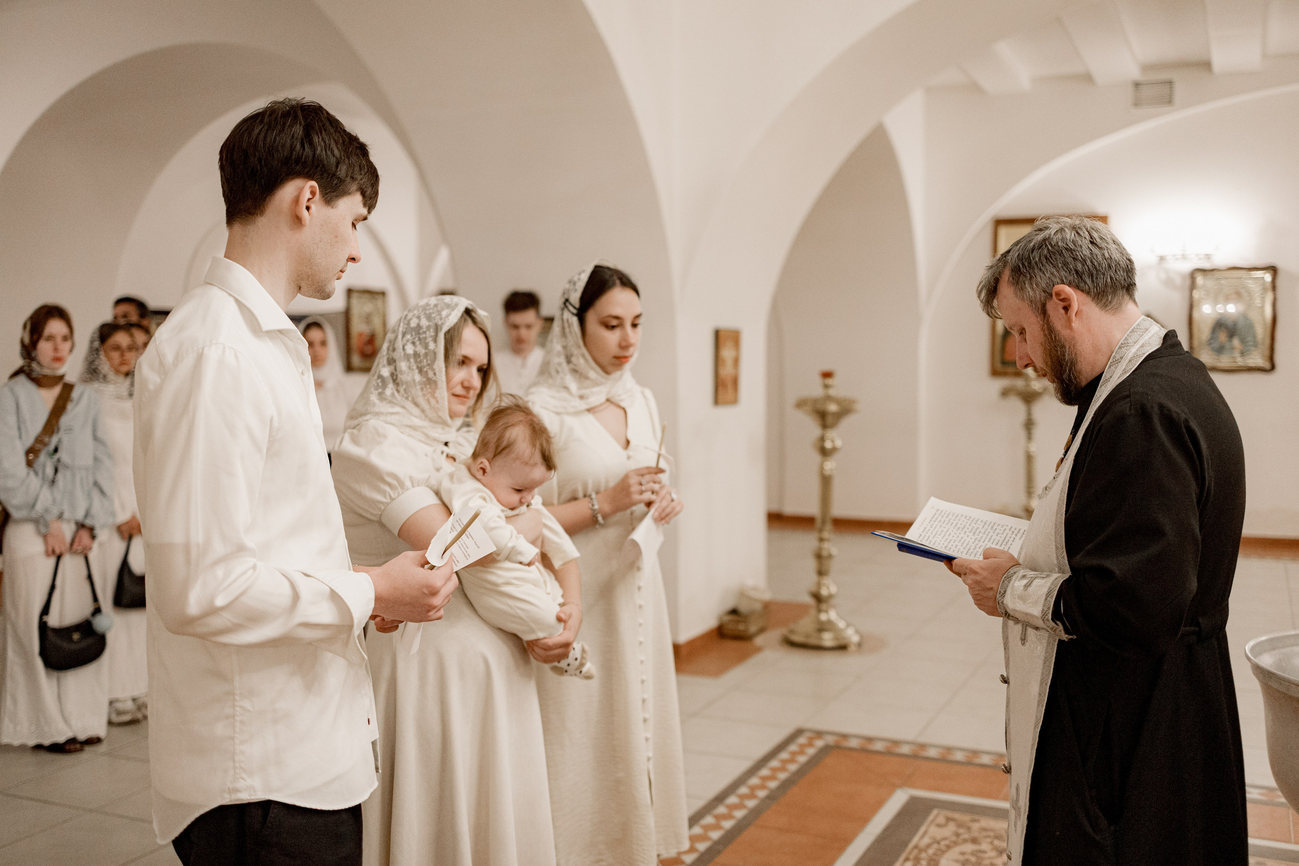 Таинство Крещения Саши. Фотограф новорождённых Newborn Москва