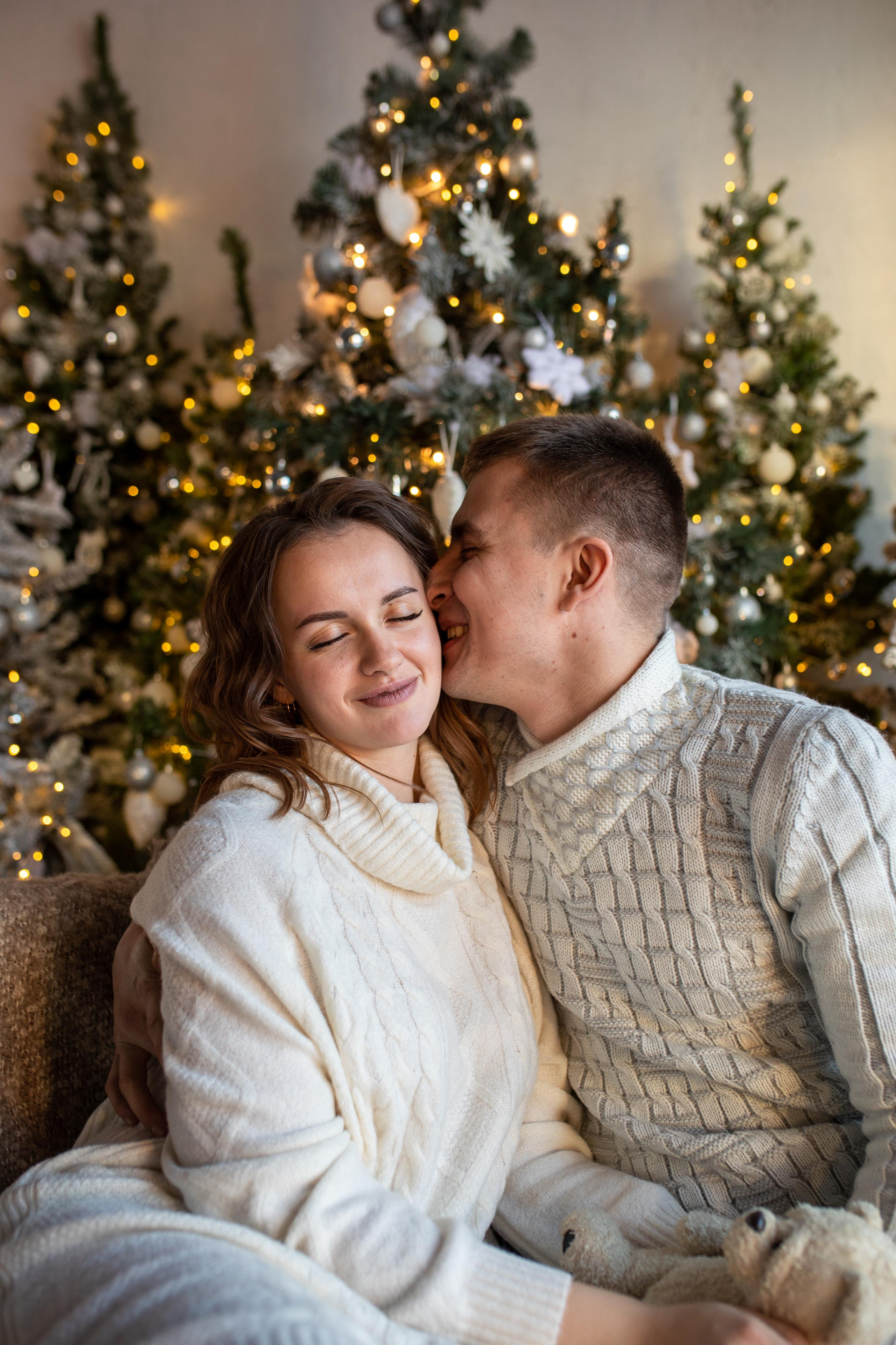 Новогодняя фотосессия для Леры, Руслана и Катюши. Женский семейный фотограф Тула Москва Захарова Анна