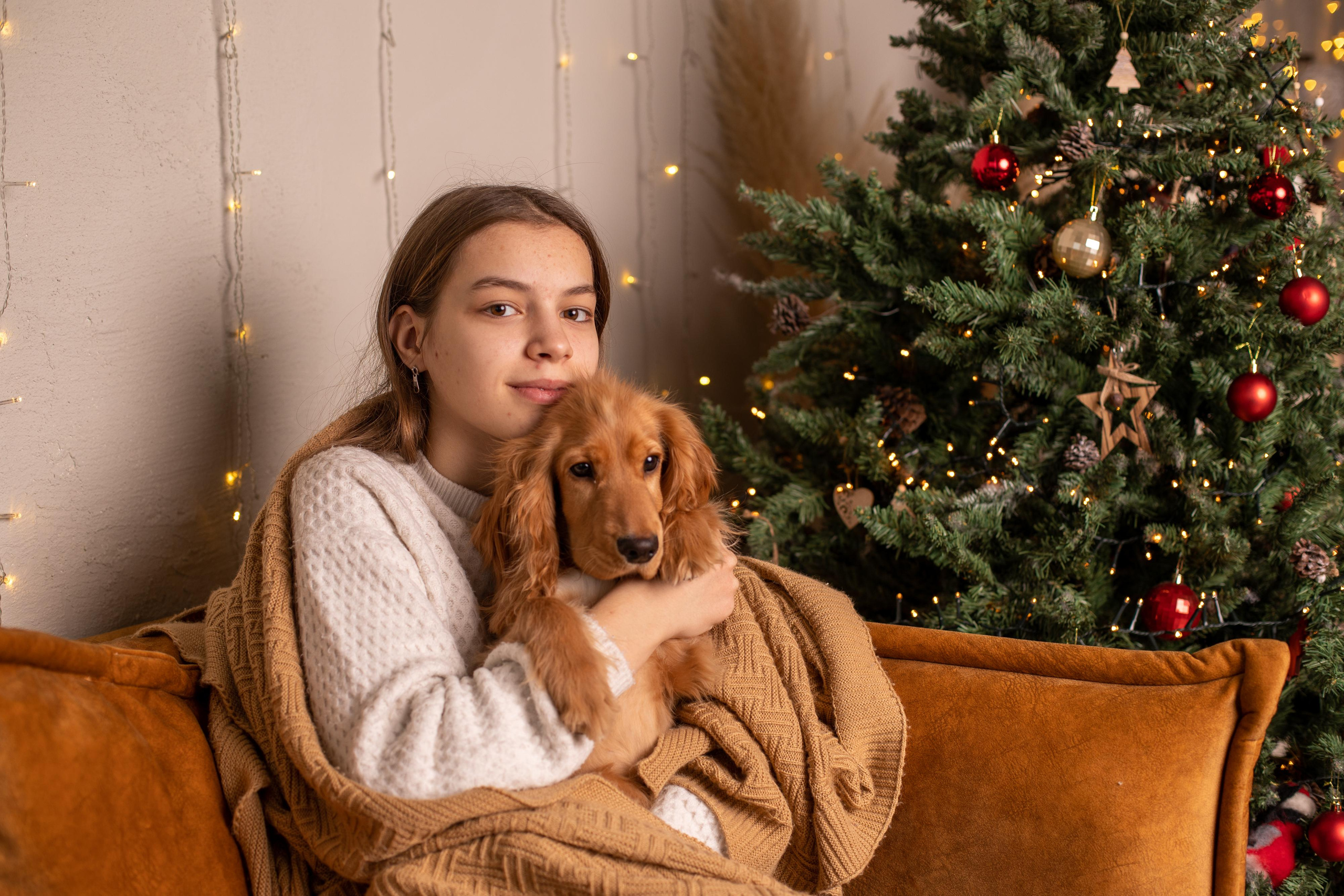 Семейная новогодняя съемка для Ирины и Влада. Женский семейный фотограф Тула Москва Захарова Анна