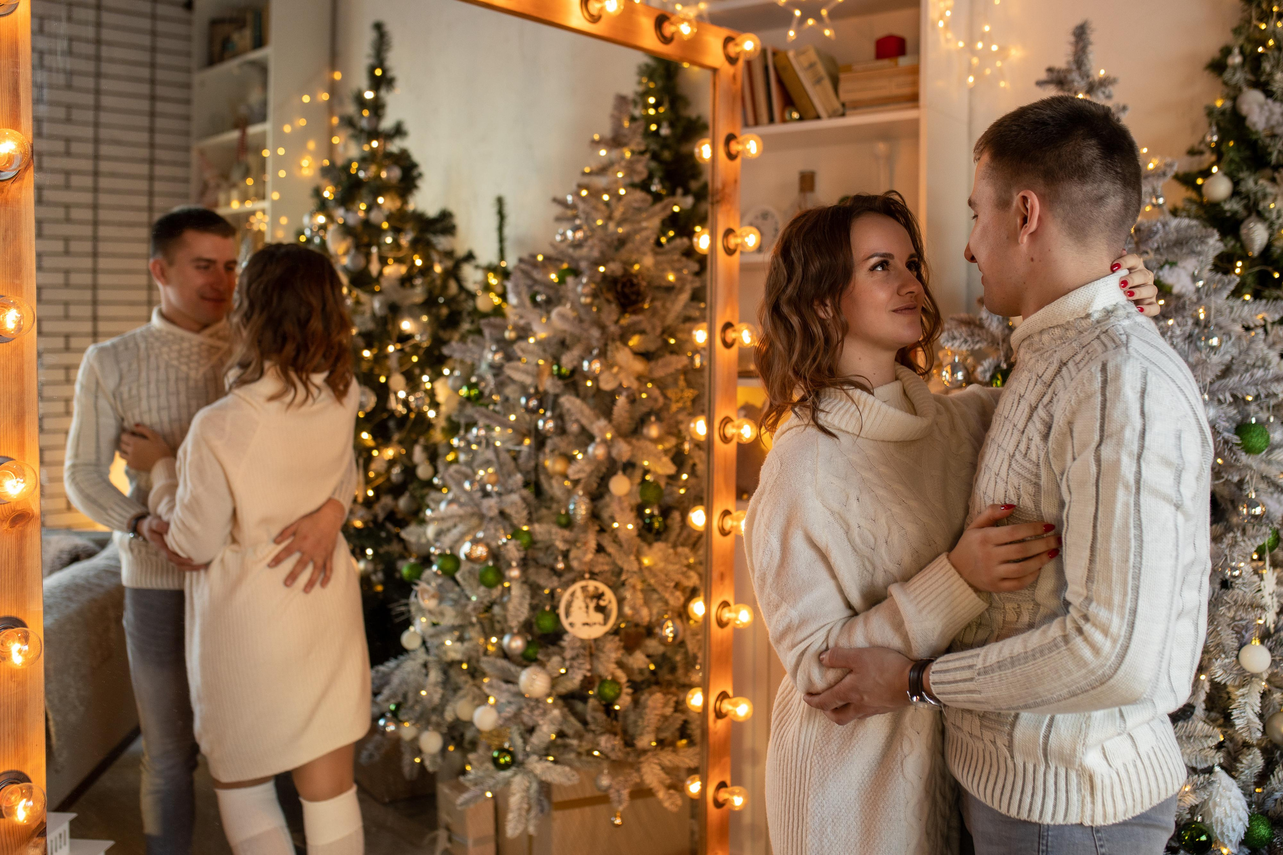 Новогодняя фотосессия для Леры, Руслана и Катюши. Женский семейный фотограф Тула Москва Захарова Анна