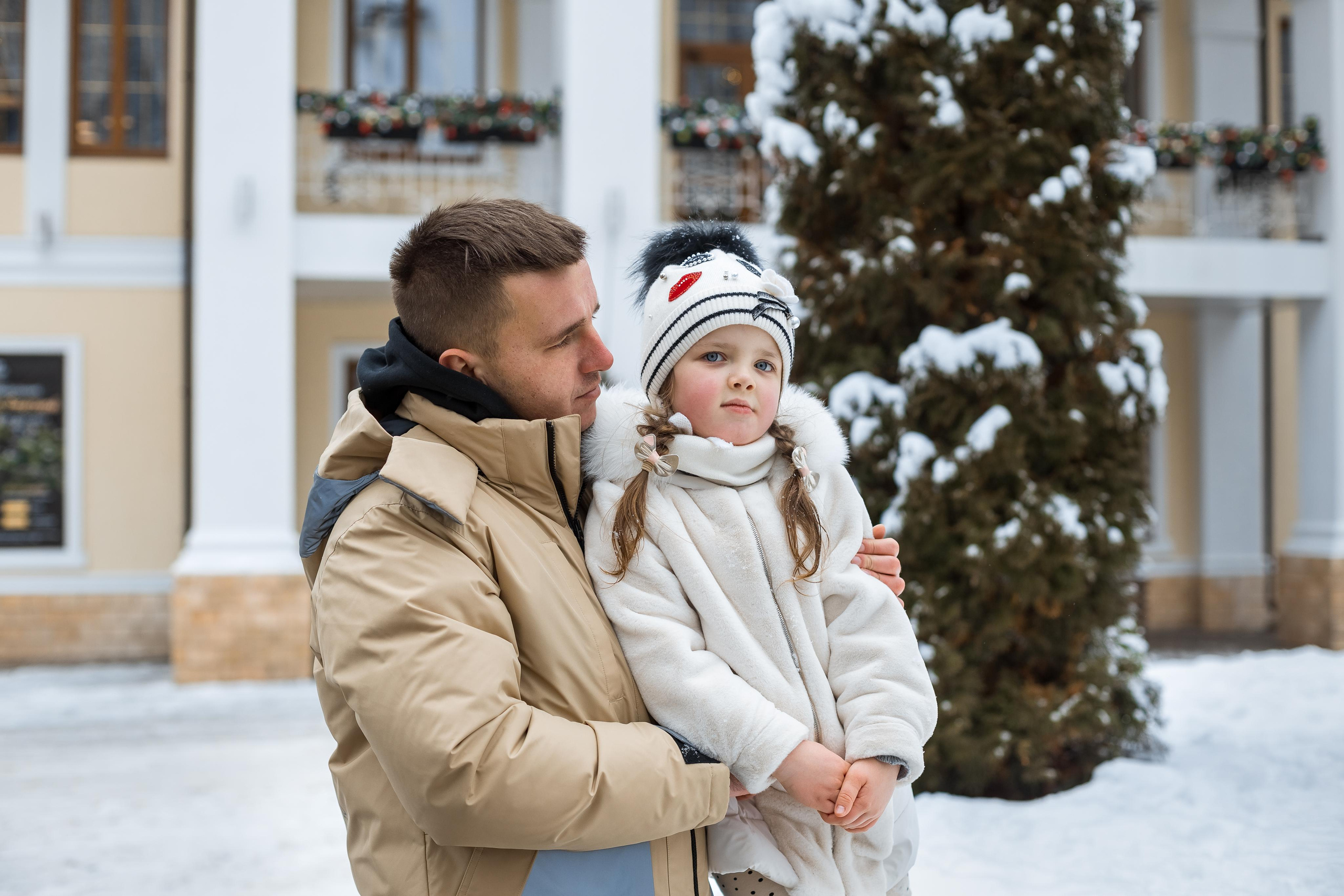 Зимняя фотопрогулка для Анастасии, Марка и Миланы. Женский семейный фотограф Тула Москва Захарова Анна