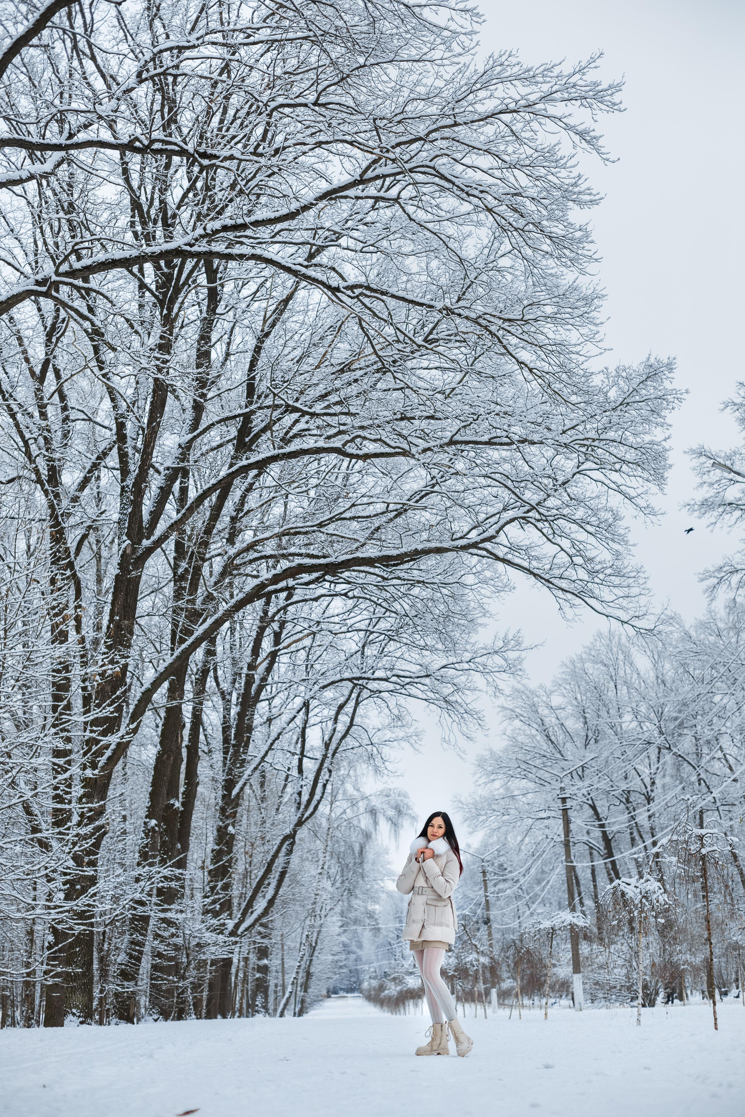 Зимняя фотопрогулка для Анастасии, Марка и Миланы. Женский семейный фотограф Тула Москва Захарова Анна