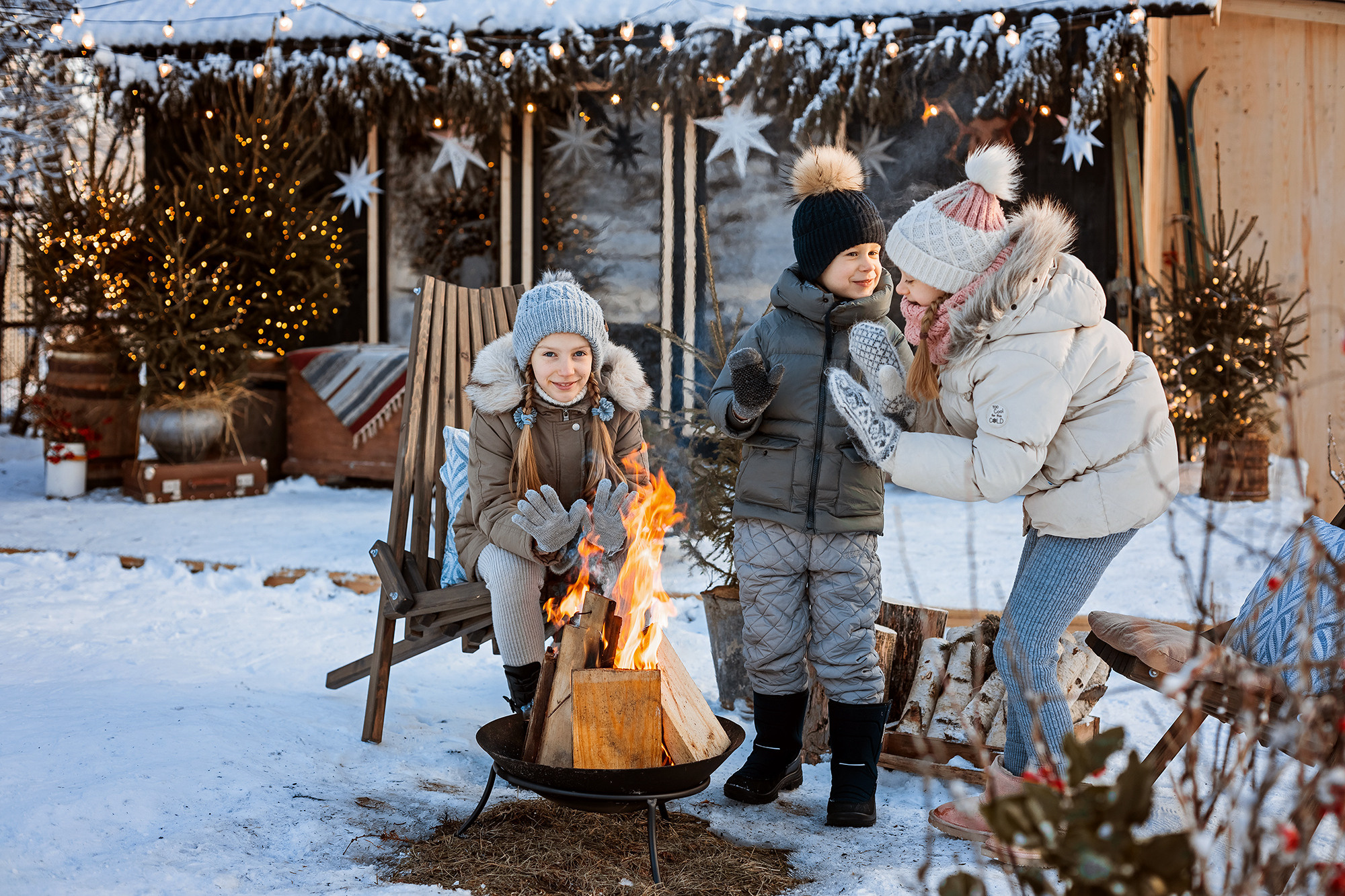 Детская новогодняя съемка. Женский семейный фотограф Тула Москва Захарова Анна