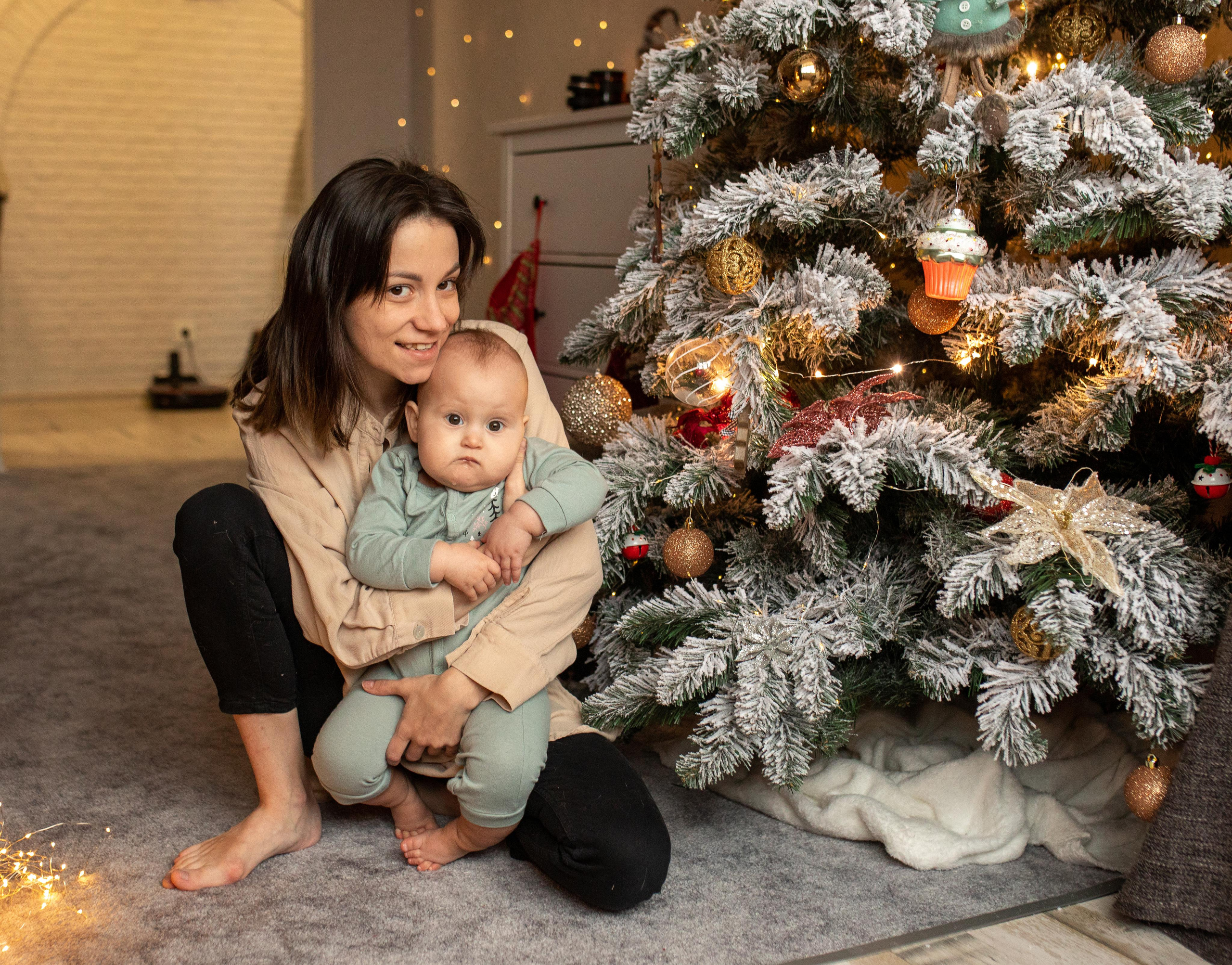 Домашняя новогодняя съемка для Татьяны, Влада и Бэллы. Женский семейный фотограф Тула Москва Захарова Анна